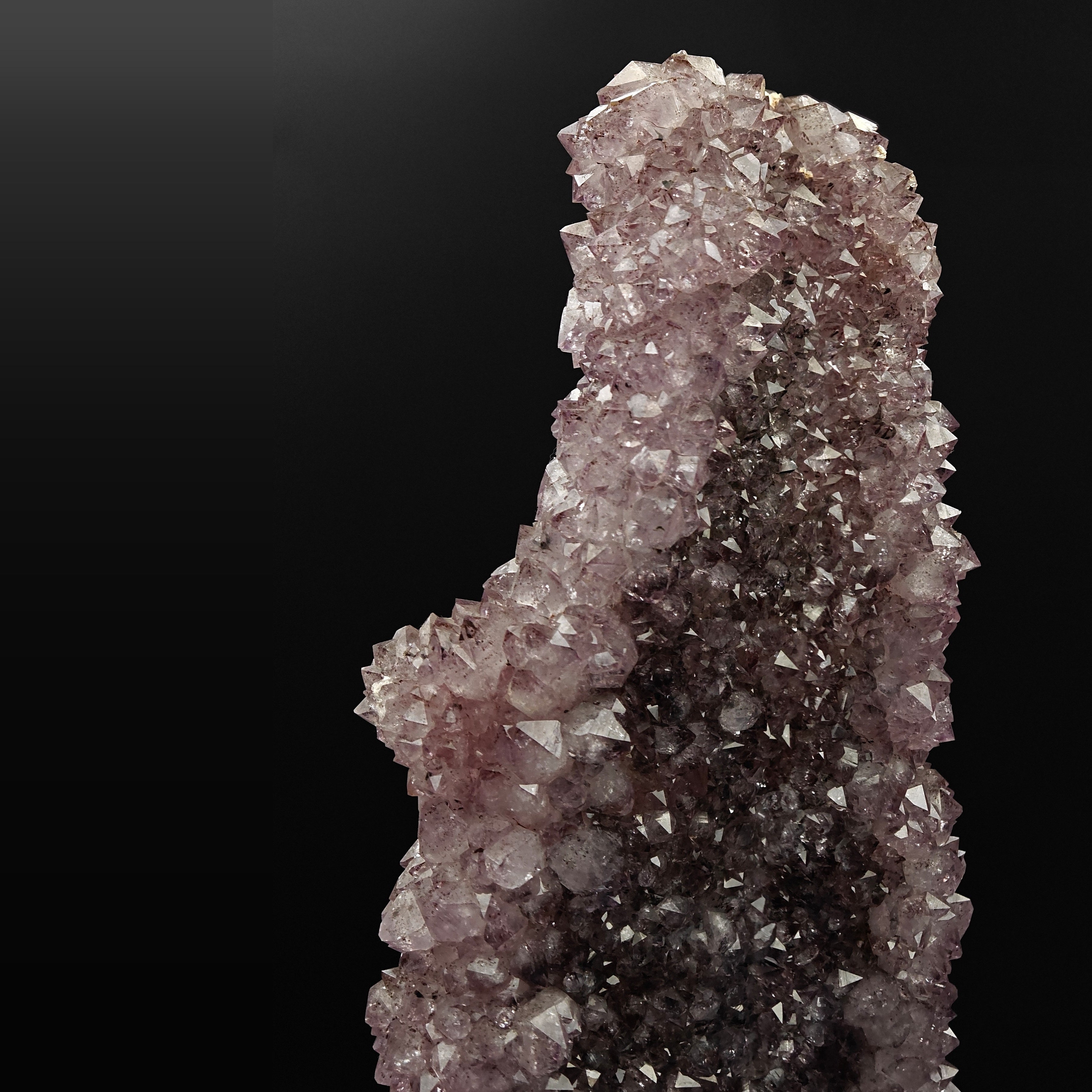 AMETHYST – Bifacial 37cm Cluster, Purple Crystals, Minas Gerais, Brazil