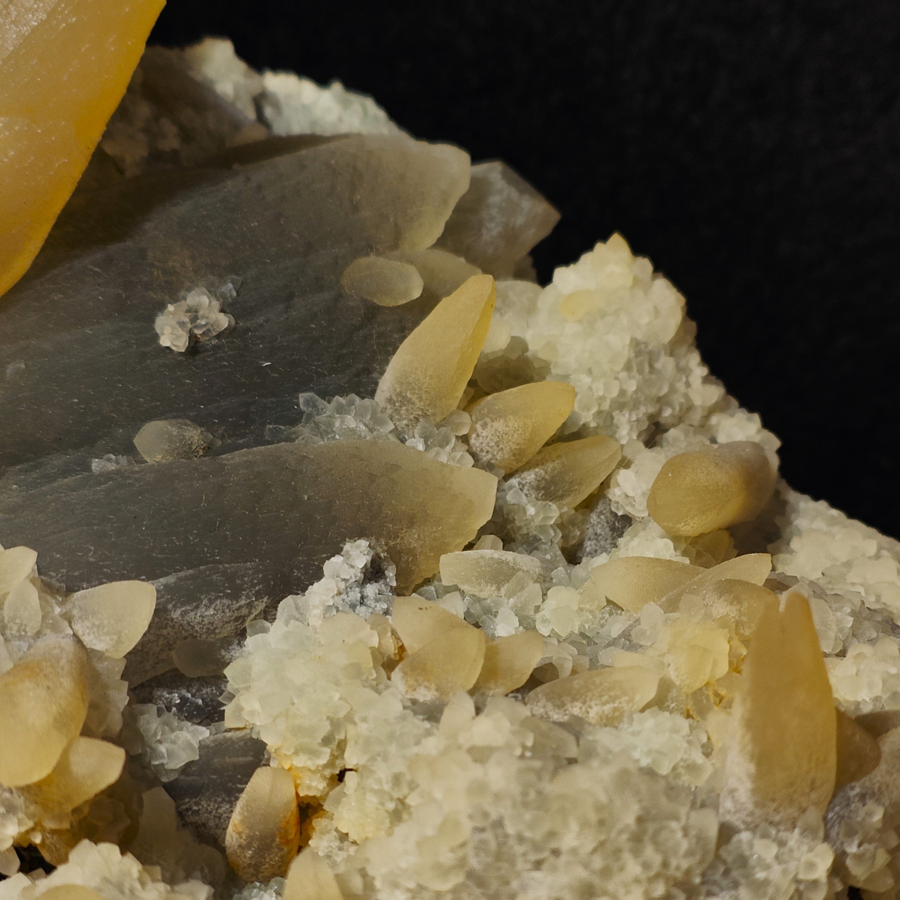 CALCITE – Flower-Shaped Cluster, 100+ UV-Fluorescent Crystals, Iraí, Brazil