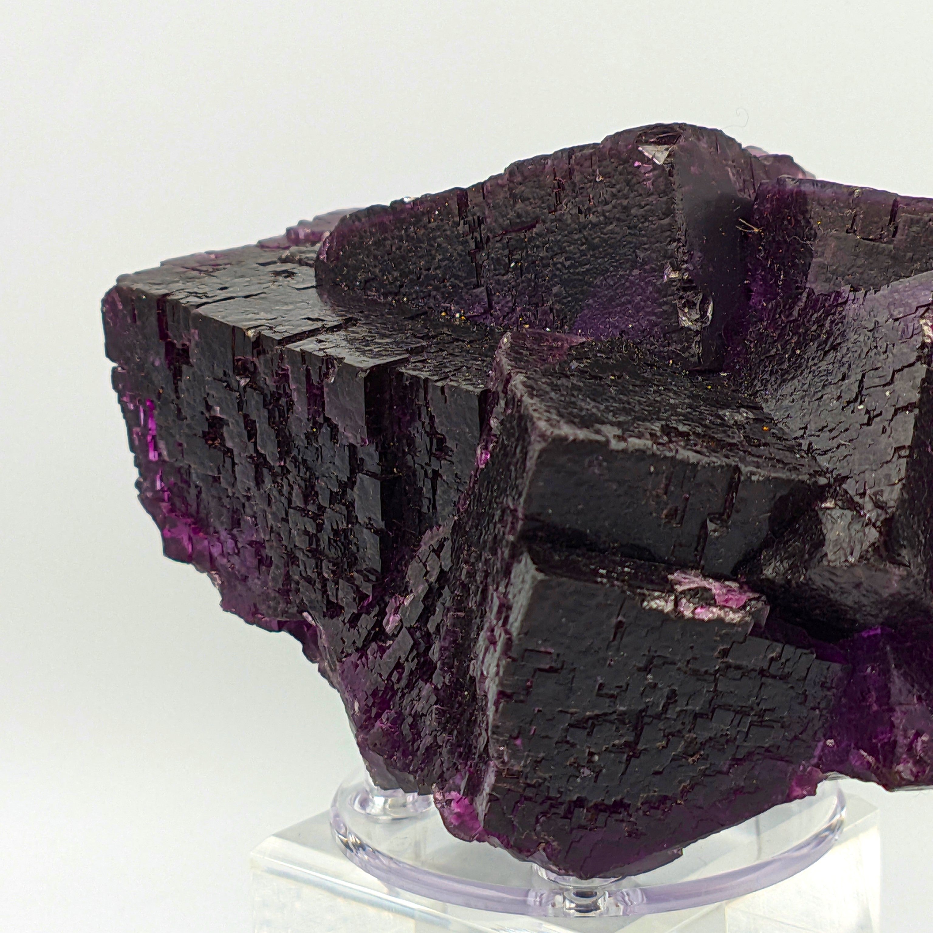 FLUORITE – Huge 15cm Purple Crystals, Annabel Lee Mine, Illinois, USA