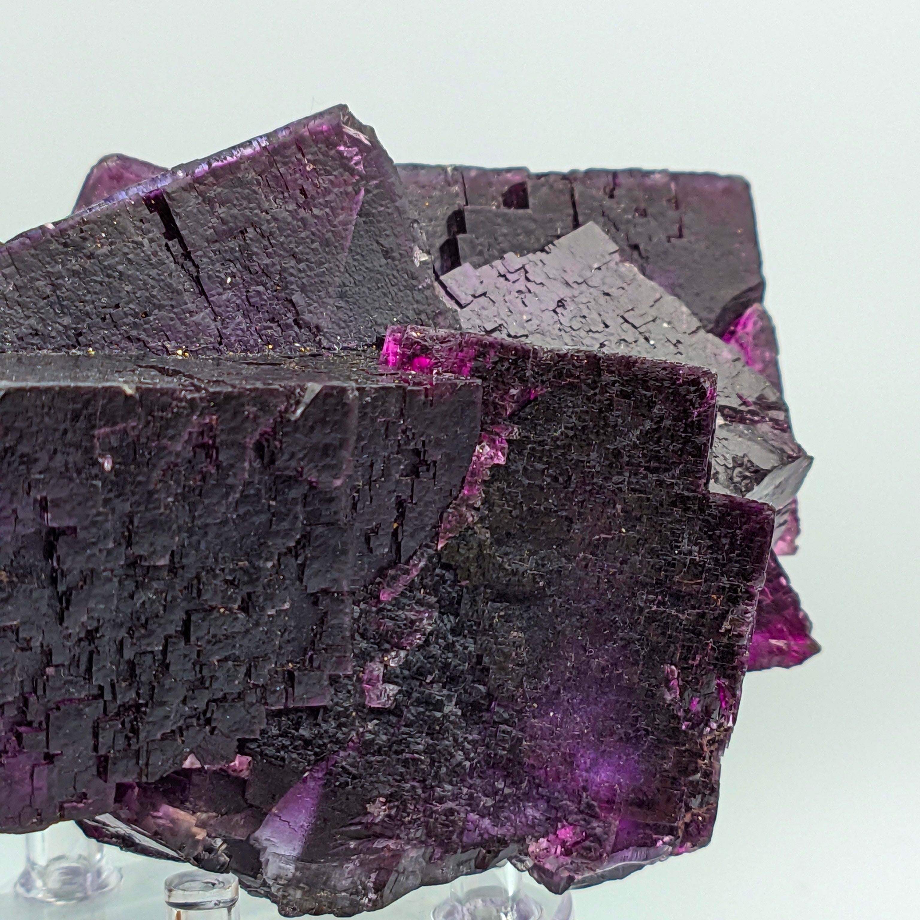 FLUORITE – Huge 15cm Purple Crystals, Annabel Lee Mine, Illinois, USA
