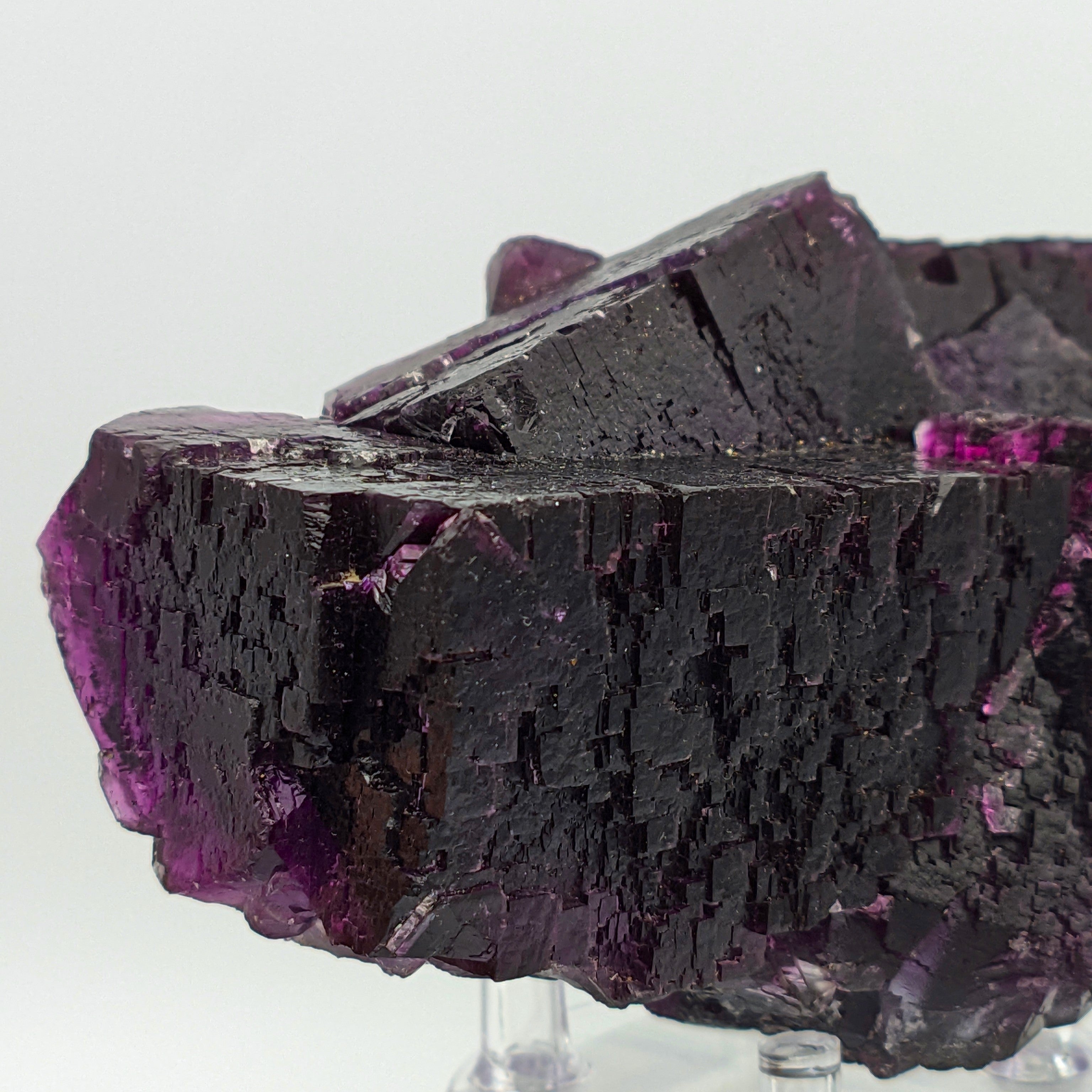 FLUORITE – Huge 15cm Purple Crystals, Annabel Lee Mine, Illinois, USA