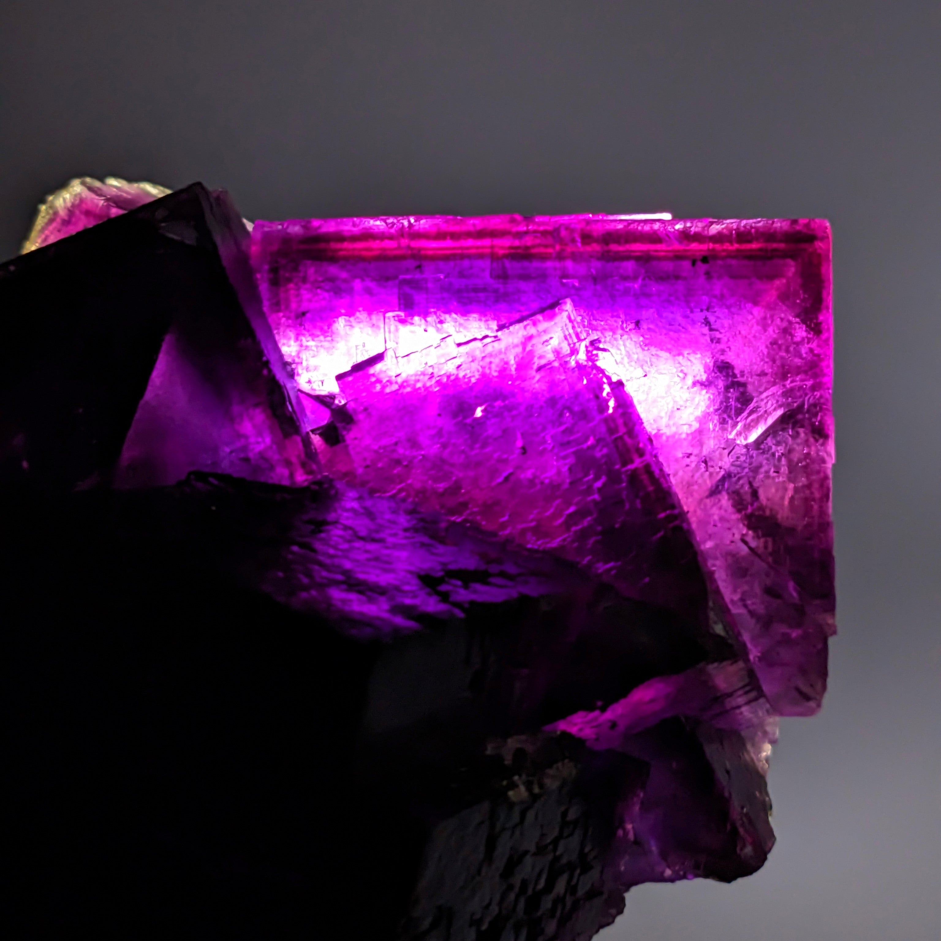 FLUORITE – Huge 15cm Purple Crystals, Annabel Lee Mine, Illinois, USA