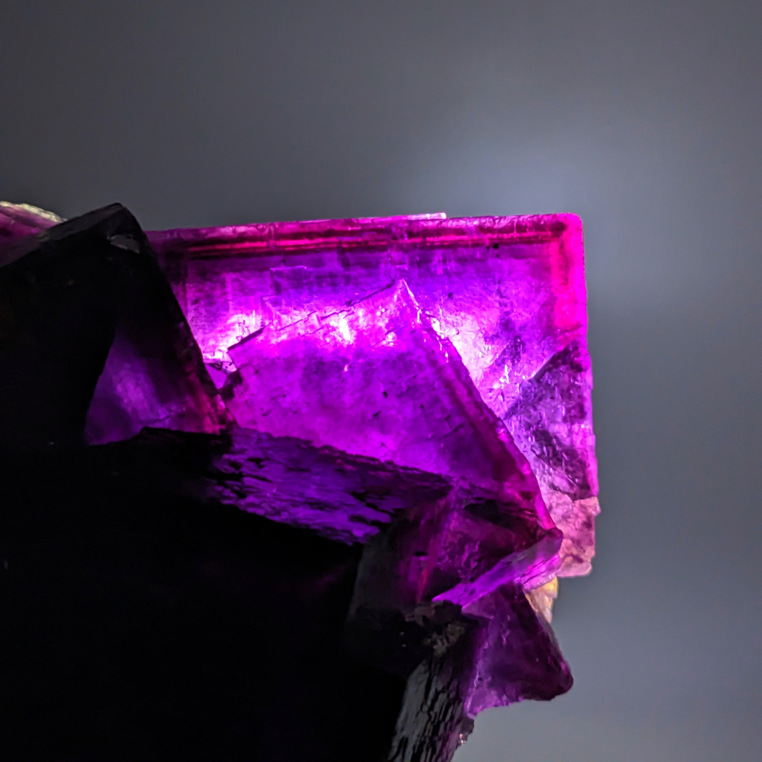 FLUORITE – Huge 15cm Purple Crystals, Annabel Lee Mine, Illinois, USA