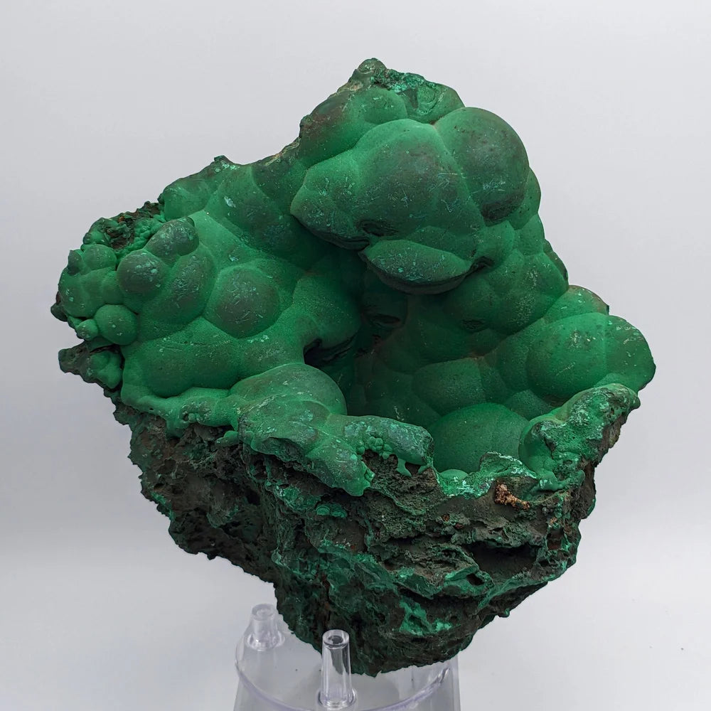 MALACHITE – Large BOTRYOIDAL Green Geode from Congo – Aesthetic Specimen