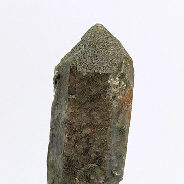 QUARTZ with CHLORITE  – Alpine Crystal with CLAY INCLUSIONS from Switzerland