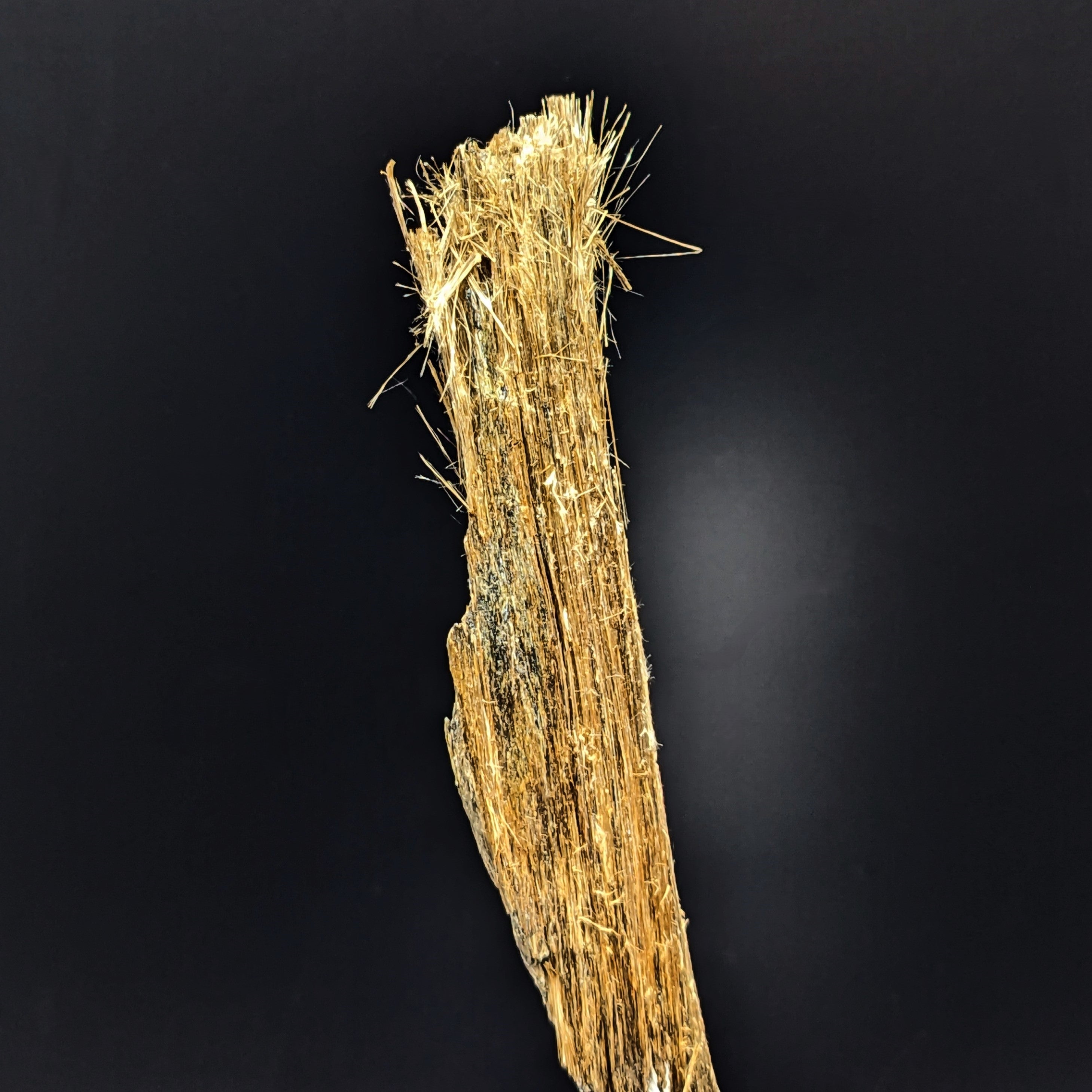 BALANGEROITE – Extremely RARE specimen with Golden Fibers from Piedmont, Italy