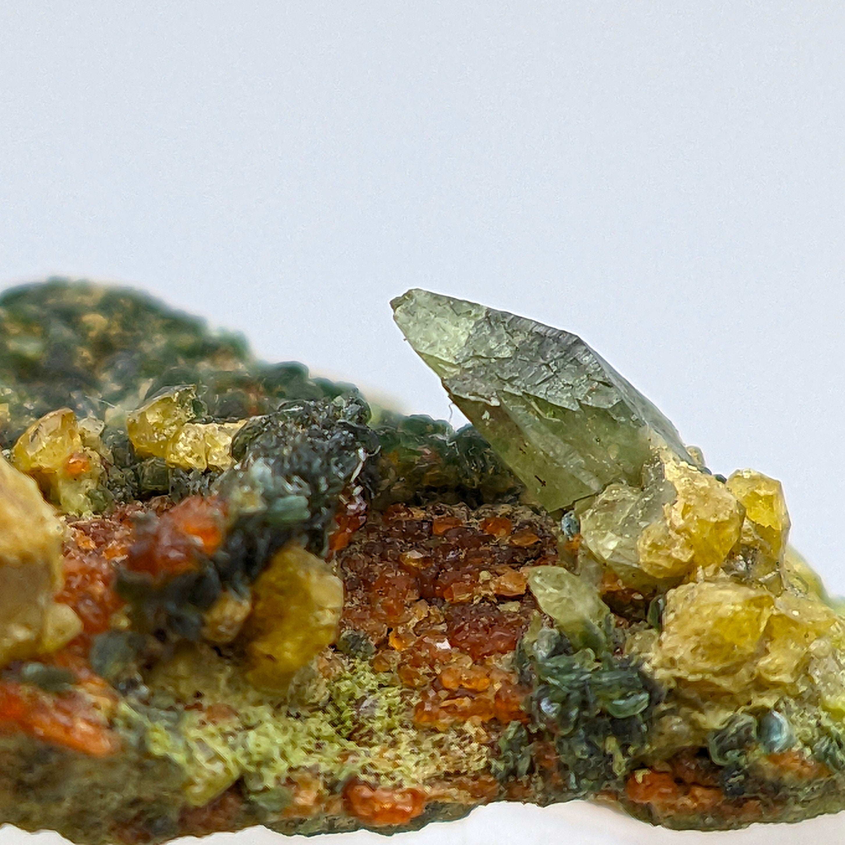 TITANITE, DIOPSIDE, CLINOZOISITE & CLINOCHLORE – Rare Find, Bellecombe, Italy