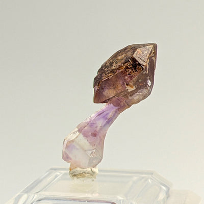 Amethyst scepter crystal showing sharp terminations and color zoning