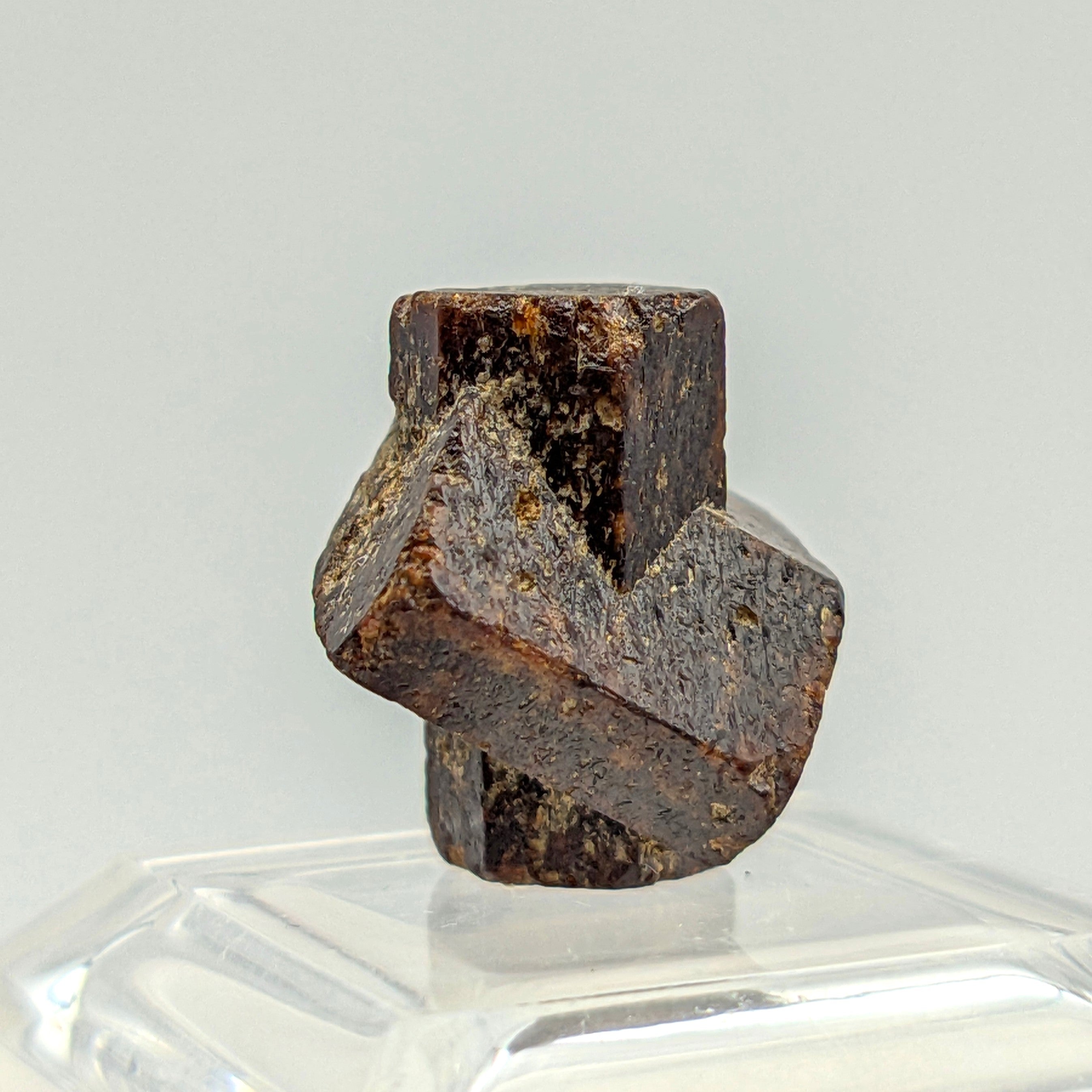 STAUROLITE – Reddish Twinned Cross Crystal, Coray, Brittany, France