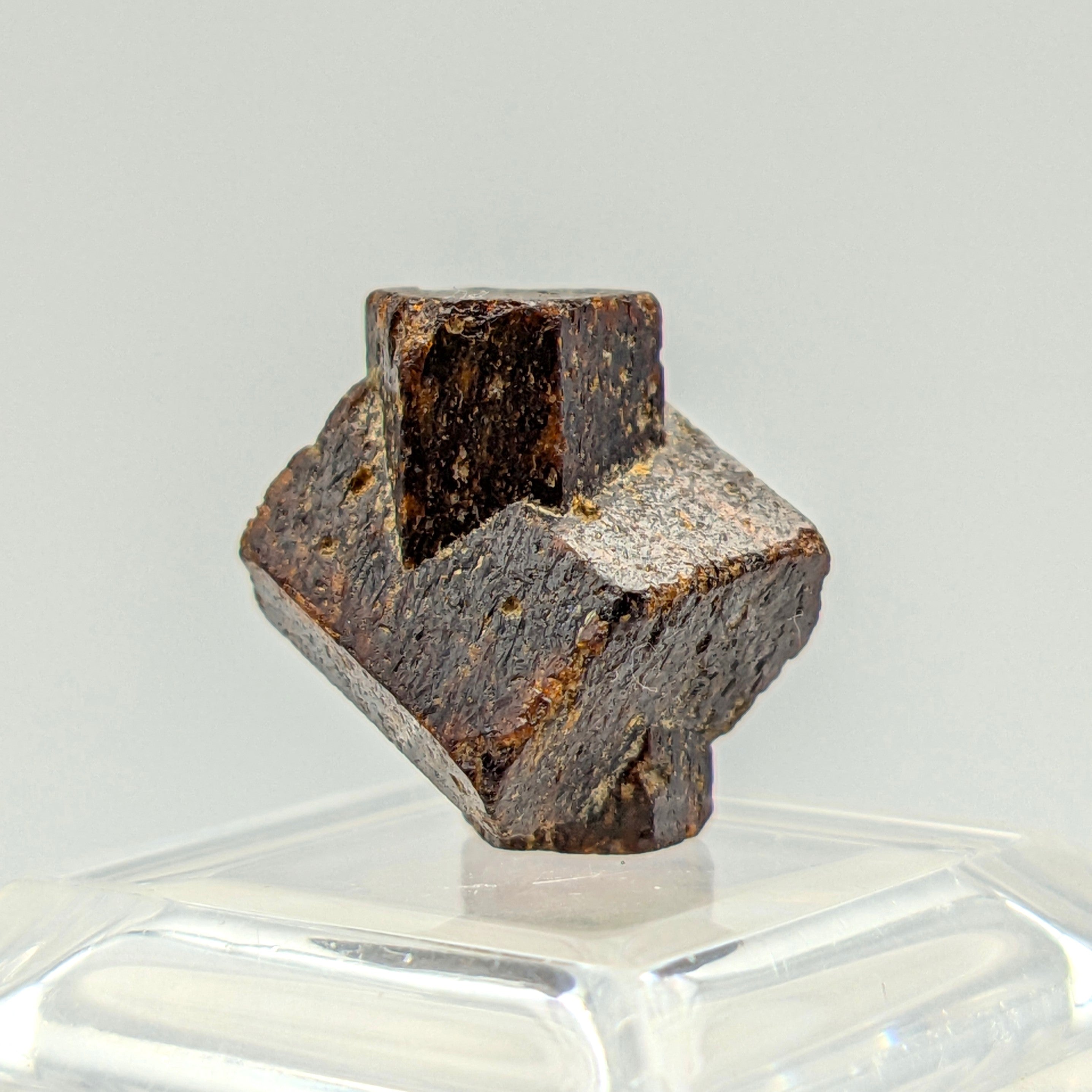 STAUROLITE – Reddish Twinned Cross Crystal, Coray, Brittany, France