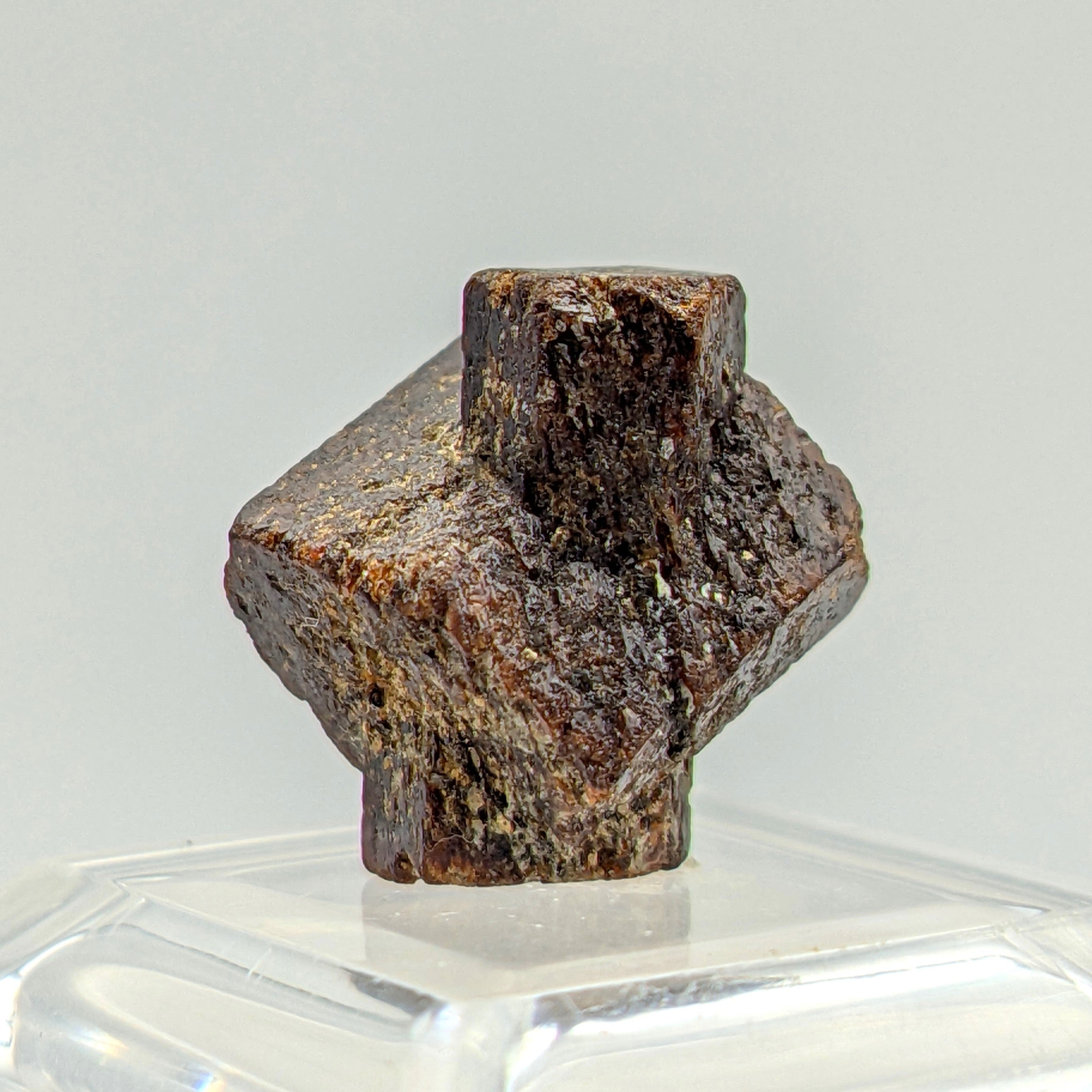 STAUROLITE – Reddish Twinned Cross Crystal, Coray, Brittany, France