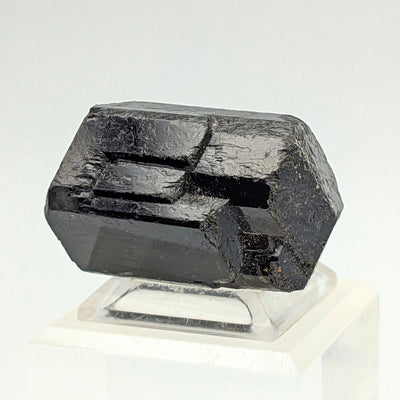 Prismatic faces of Schorl tourmaline crystal from Minas Gerais, Brazil