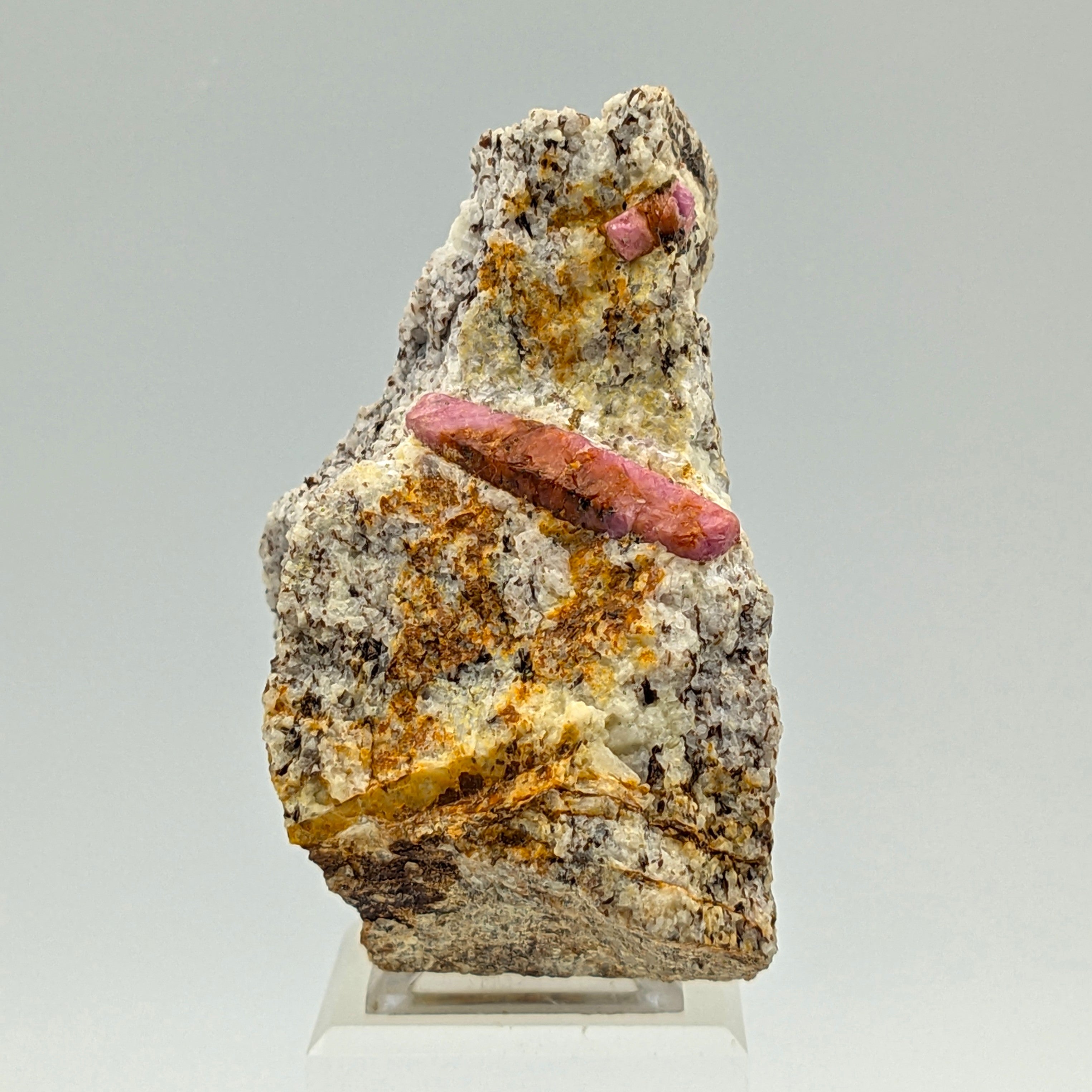 RUBY – Doubly Terminated Pink Corundum Crystal, Morogoro, Tanzania