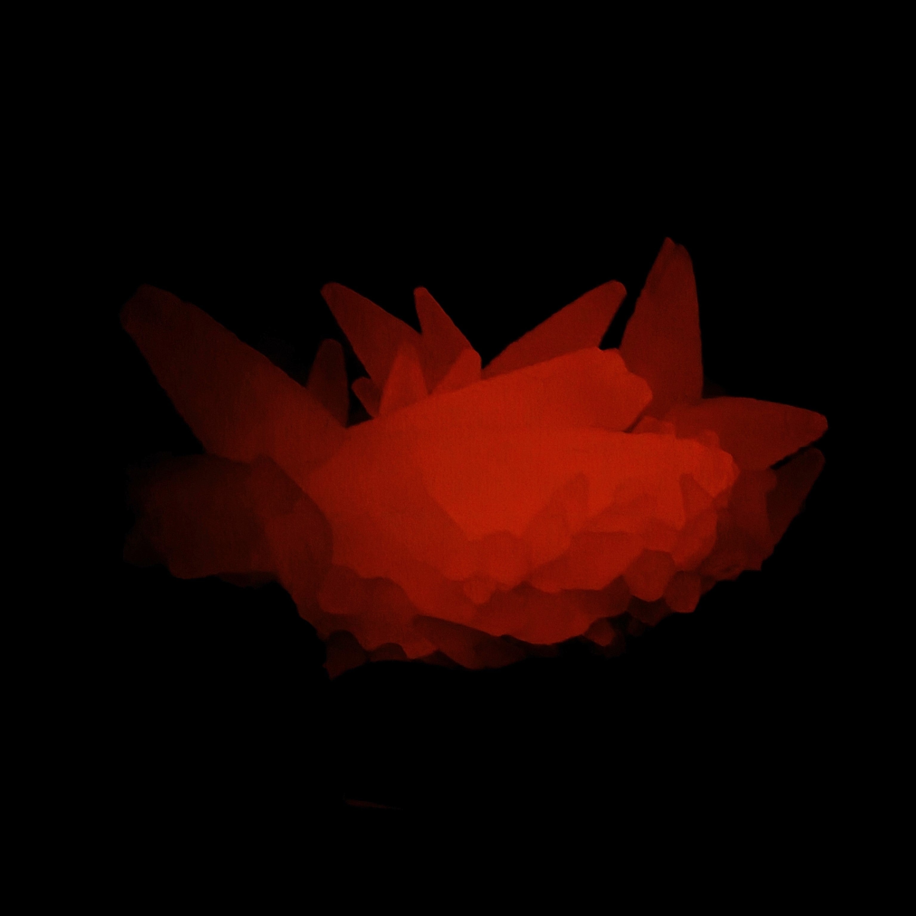 CALCITE – Strong Red UV Fluorescence & Phosphorescence, Iraí, Brazil