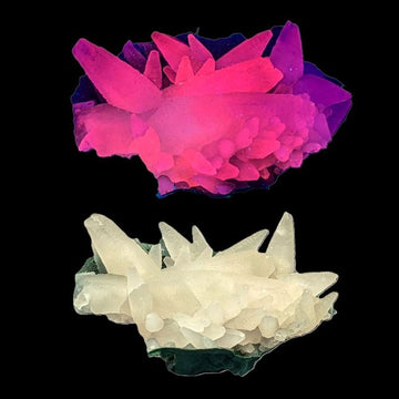 CALCITE – Strong Red UV Fluorescence & Phosphorescence, Iraí, Brazil