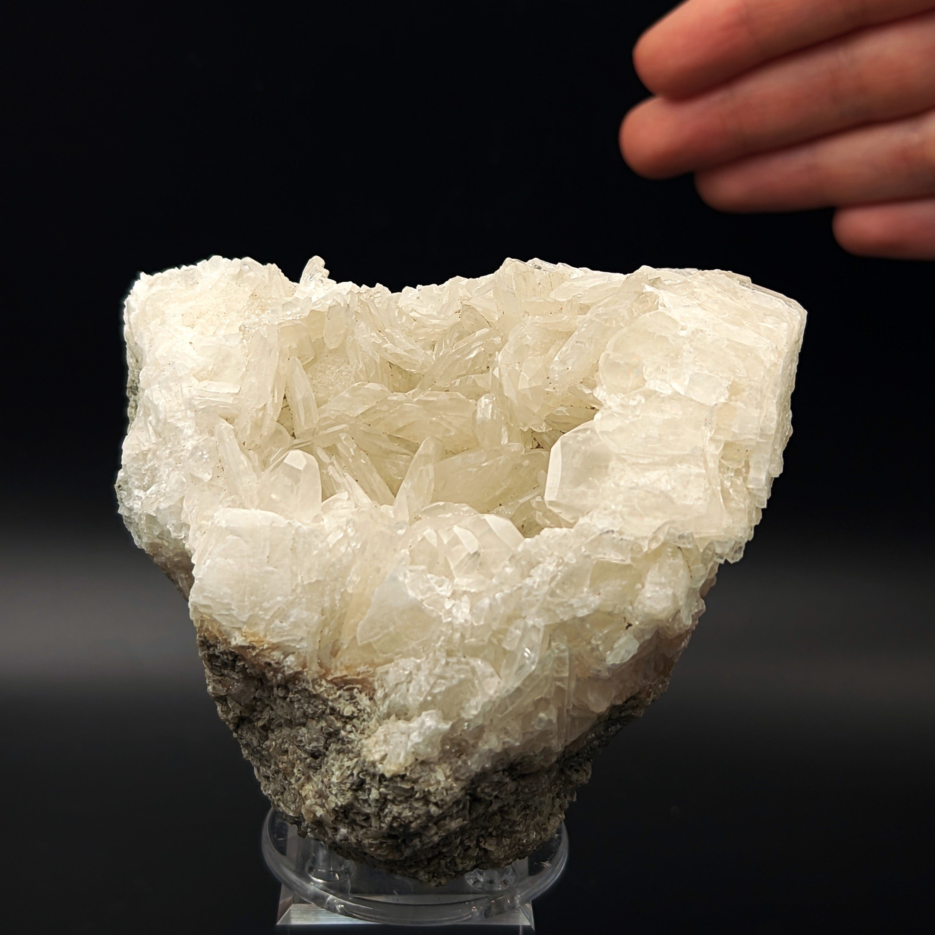 COLEMANITE – Lustrous White Crystal Geode, Emet, Kütahya, Turkey