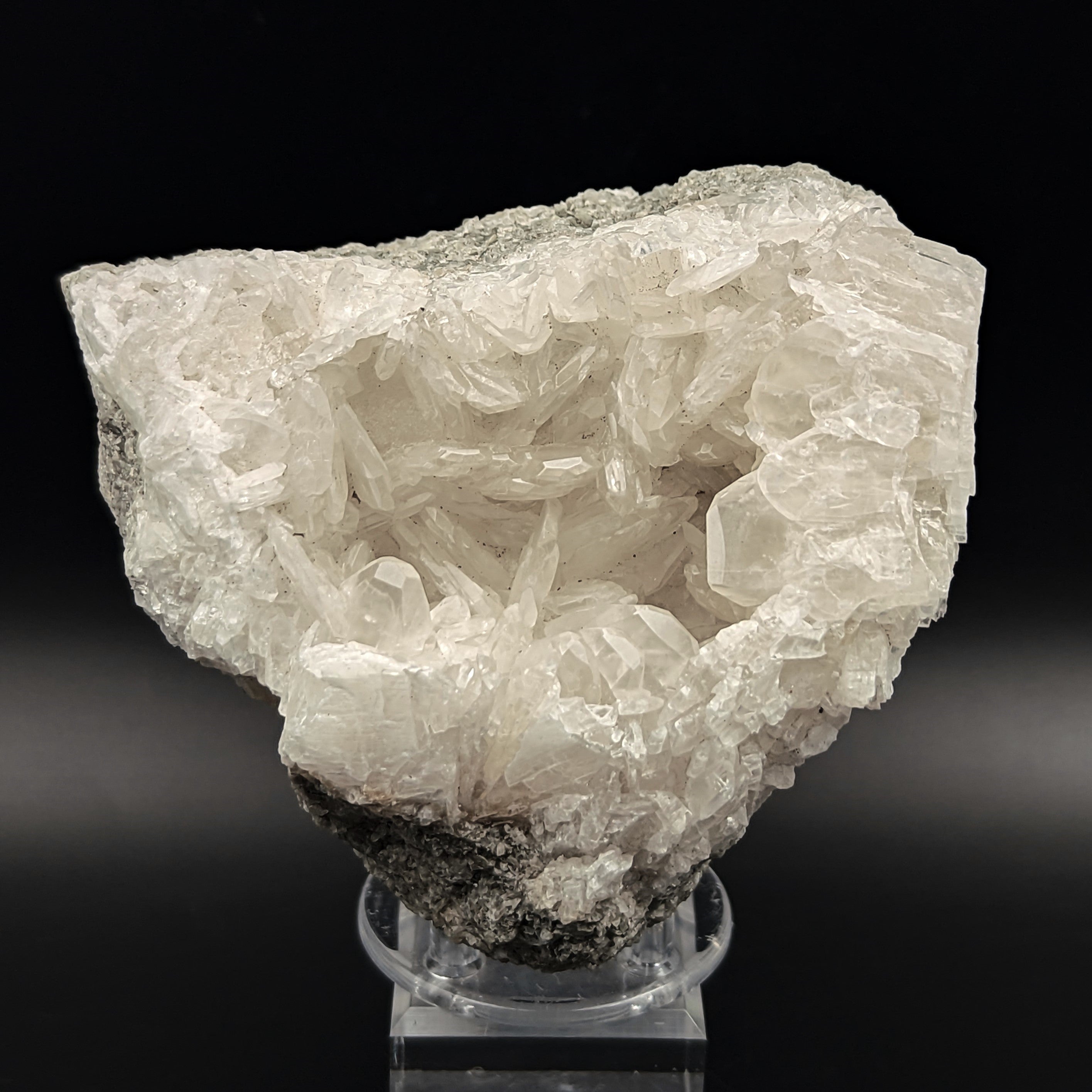 COLEMANITE – Lustrous White Crystal Geode, Emet, Kütahya, Turkey