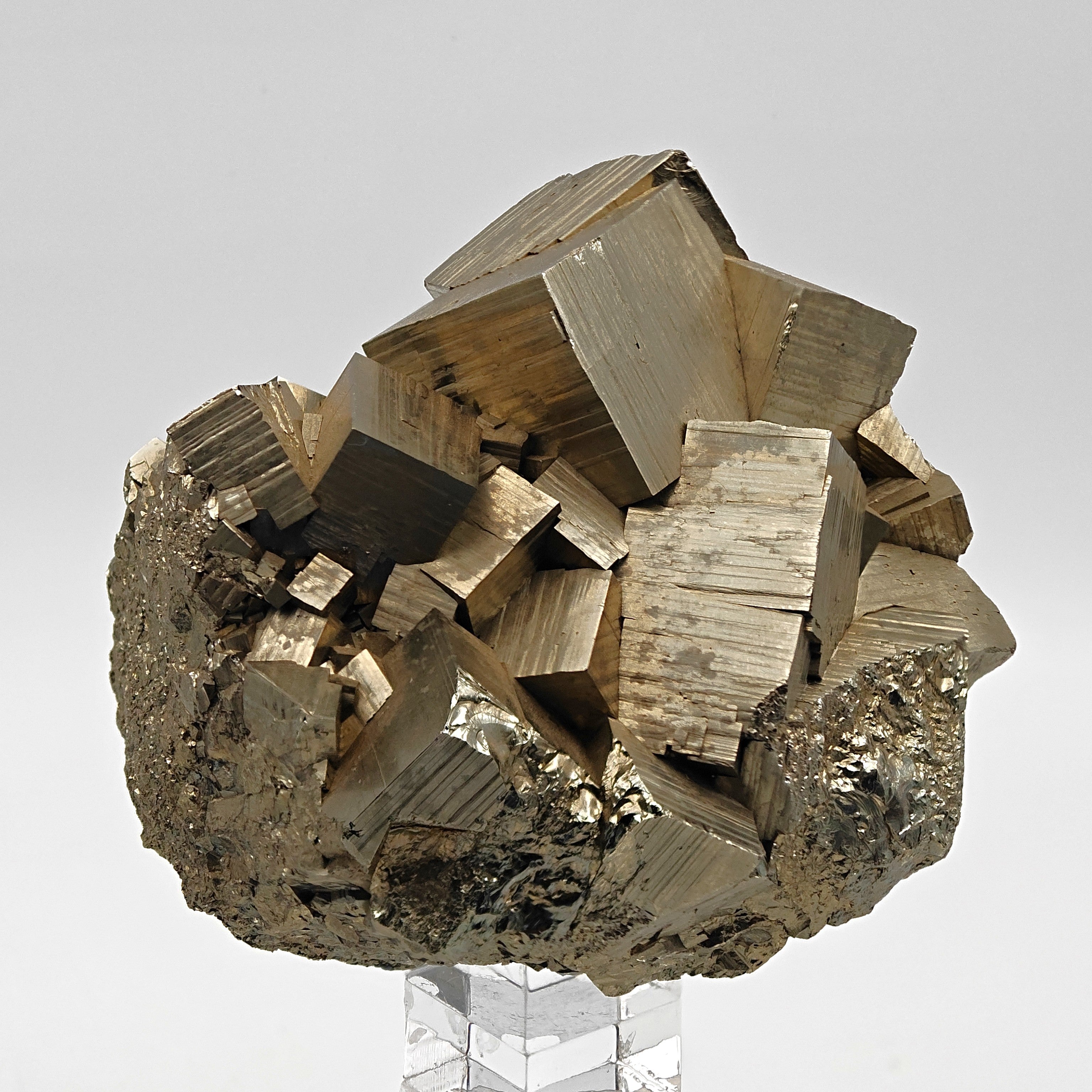 PYRITE – Lustrous Golden Cubic Crystals from Niccioleta Mine, Tuscany, Italy