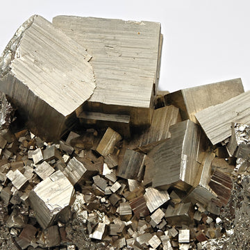 PYRITE – Lustrous Golden Cubic Crystals from Niccioleta Mine, Tuscany, Italy