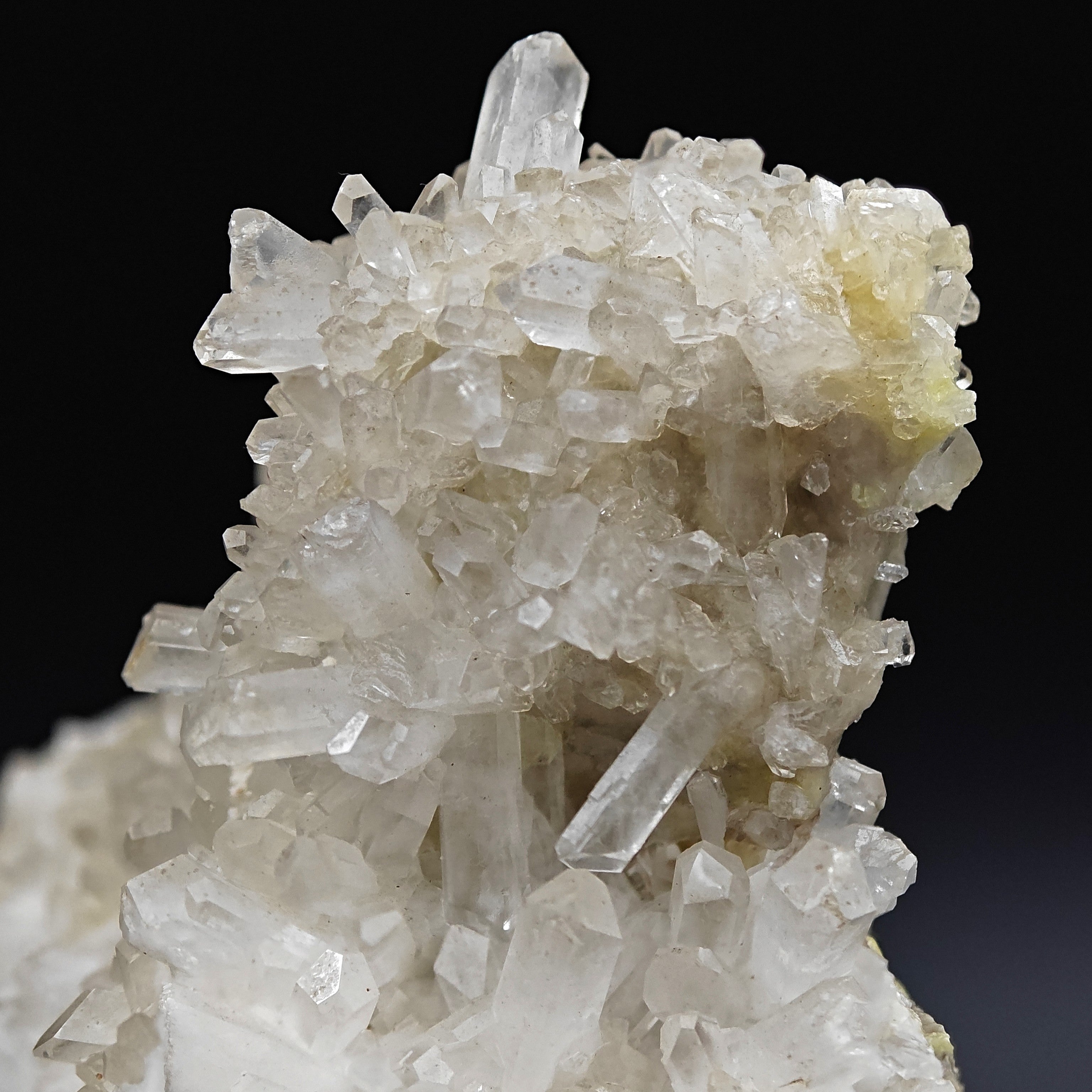 CELESTINE & SULFUR – Lustrous Crystals, Floristella Mine, Sicily, Italy