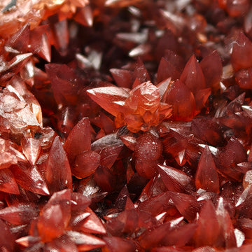 RHODOCHROSITE – Deep Red Scalenohedral Crystal Geode, Moanda Mine, Gabon