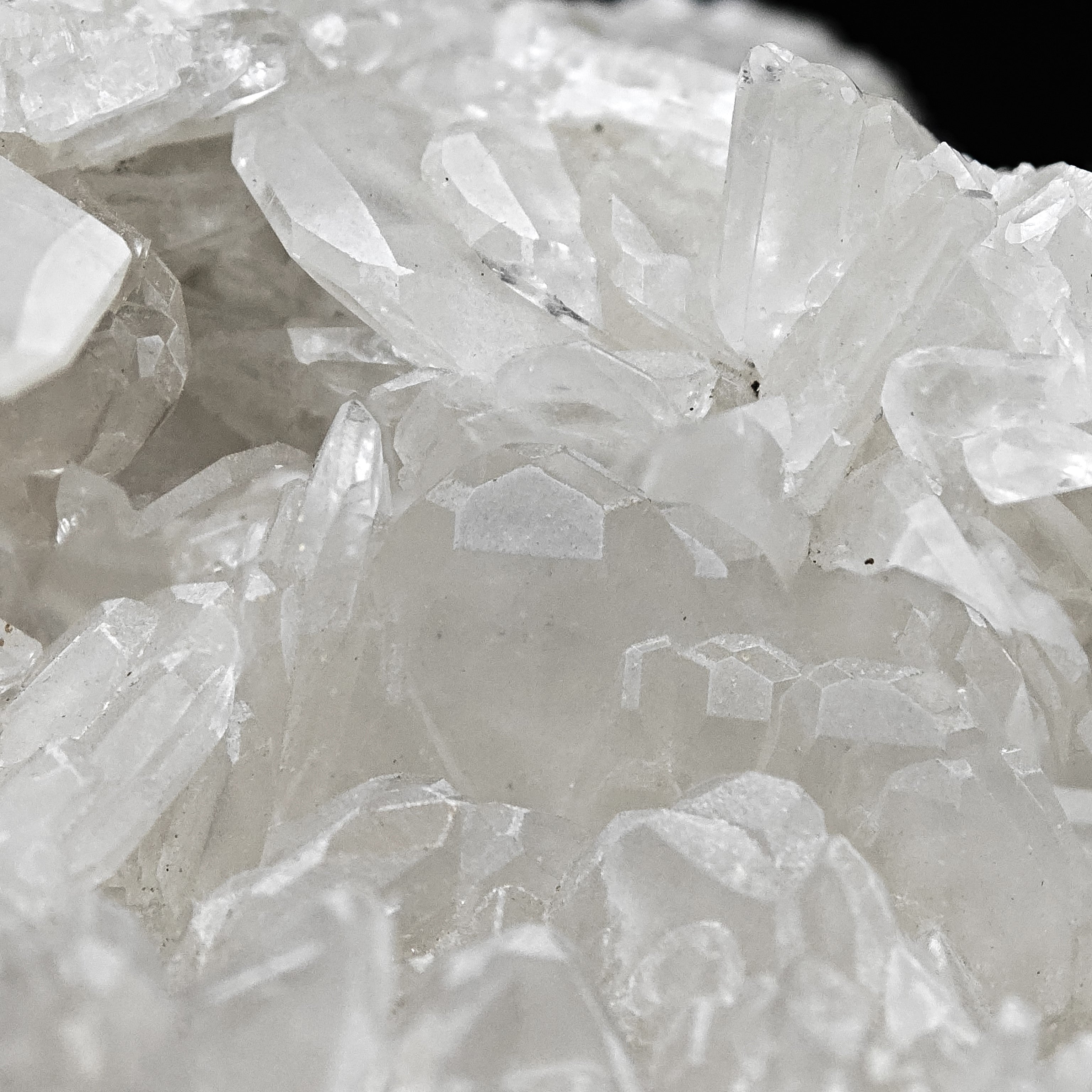COLEMANITE – Lustrous White Crystal Geode, Emet, Kütahya, Turkey