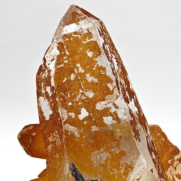 QUARTZ WITH LIMONITE – Vivid Orange Alpine Crystal, Disentis, Switzerland