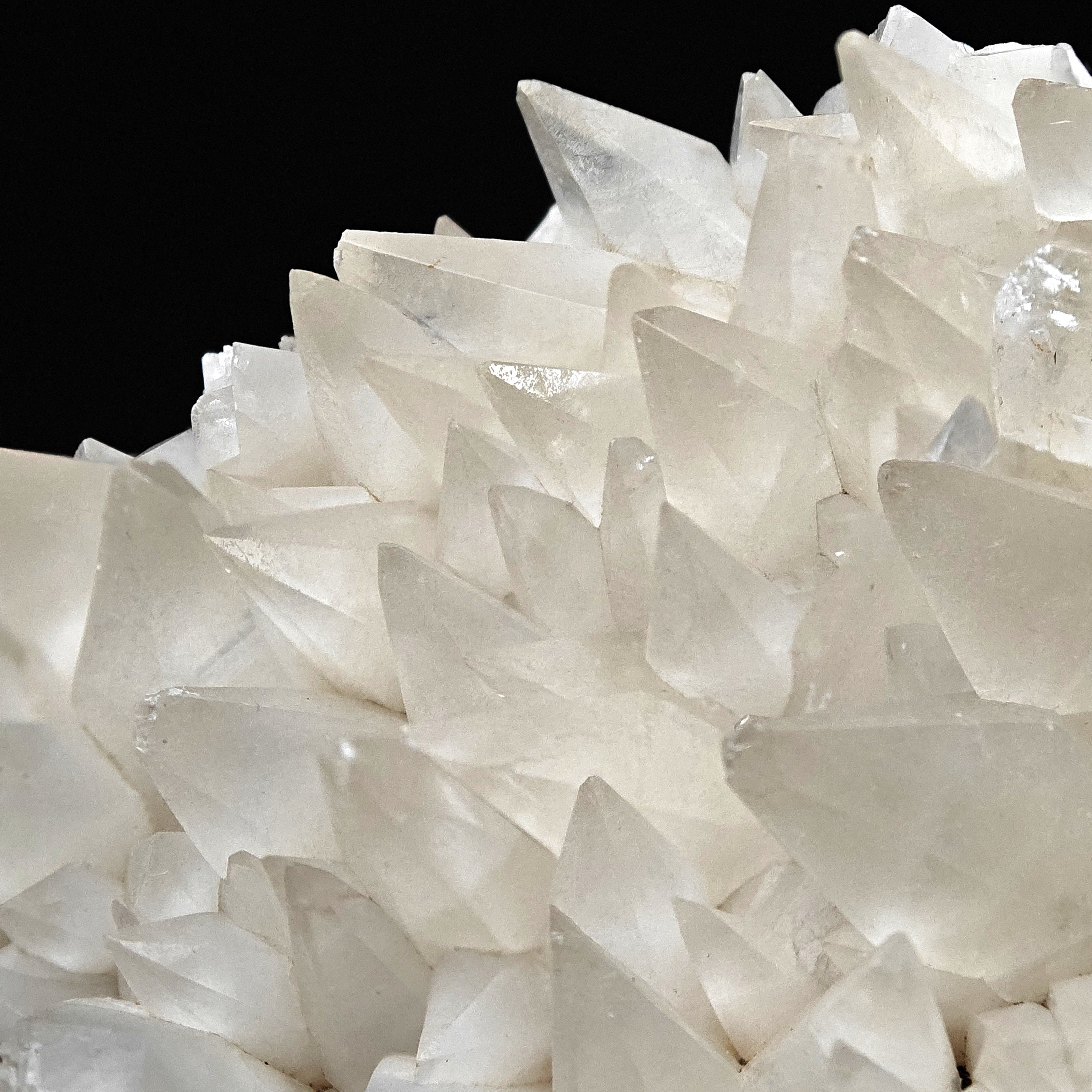 CALCITE – Dogtooth Scalenohedron, Milky White, Furlo Gorge, Marche, Italy