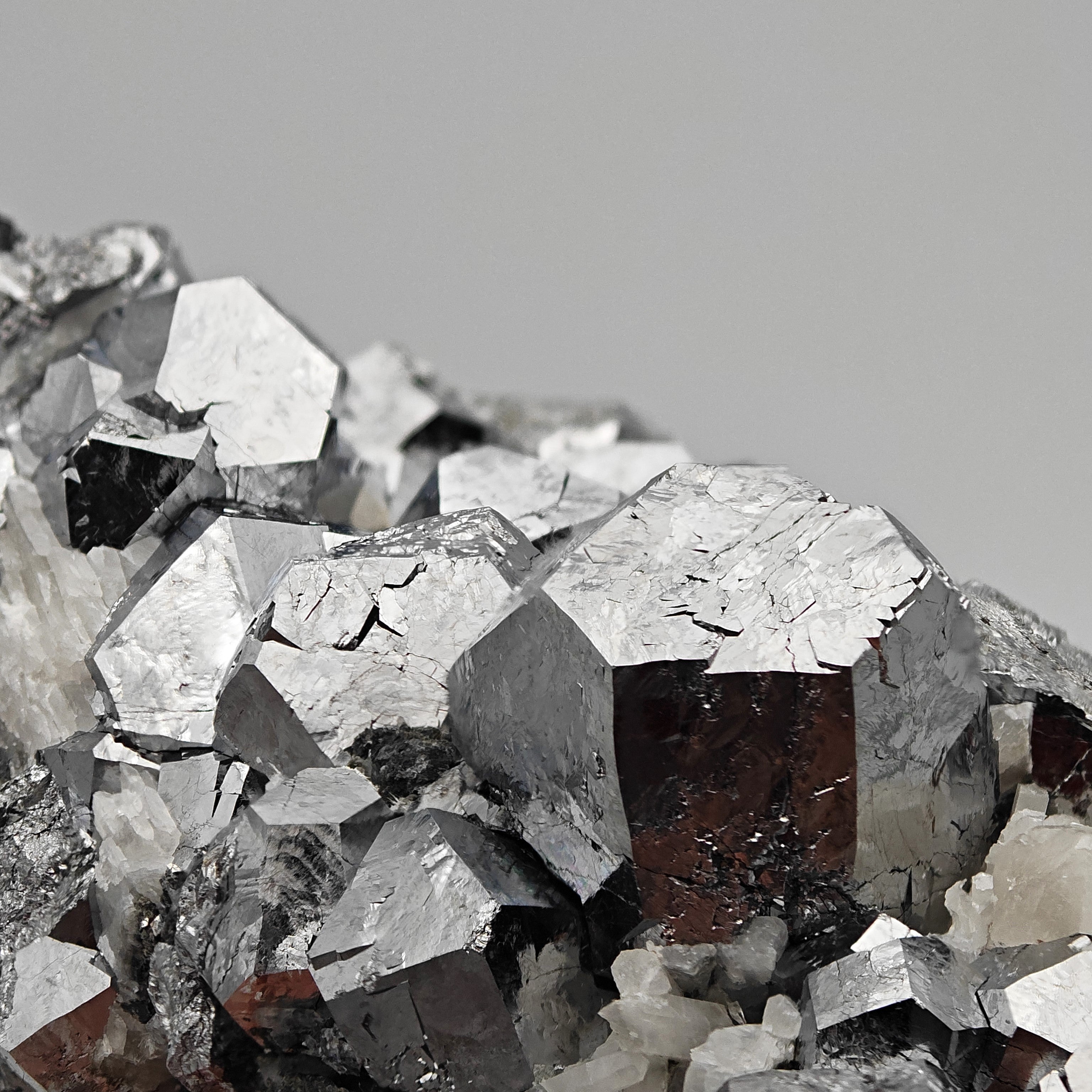 SKUTTERUDITE – Rare Cobalt Arsenide, Silver Crystal Cluster, Bou Azzer, Morocco