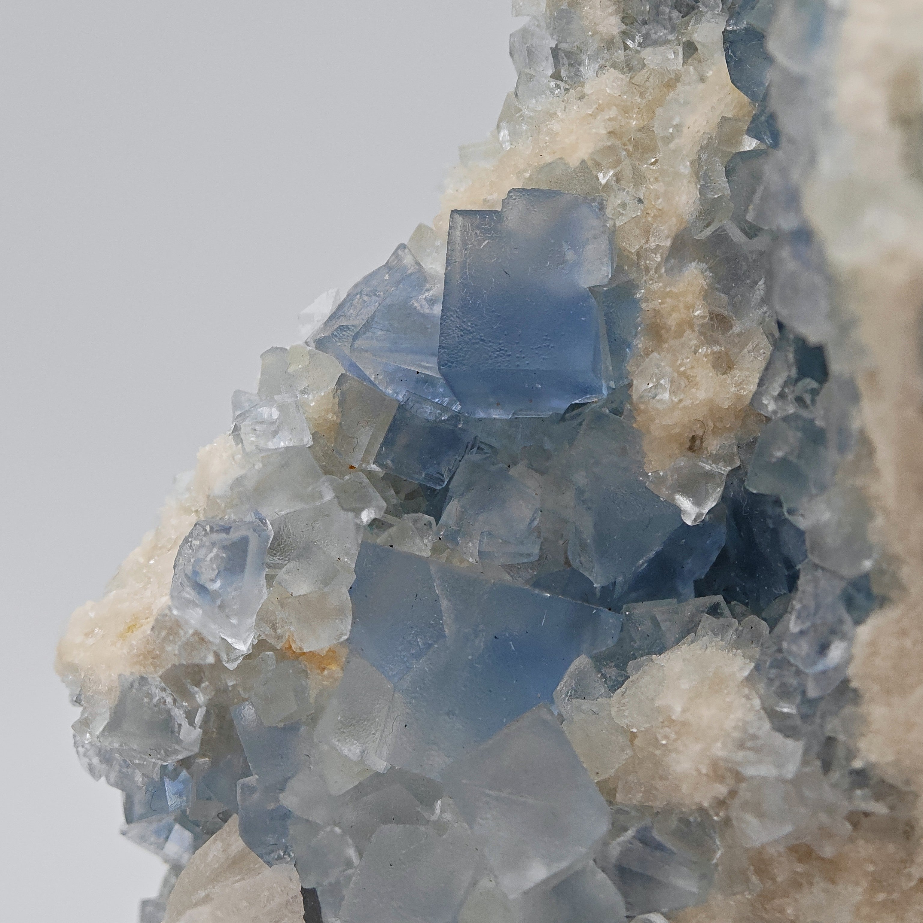 FLUORITE – Vivid Blue Cubic Crystals, Blanchard Mine, New Mexico, USA