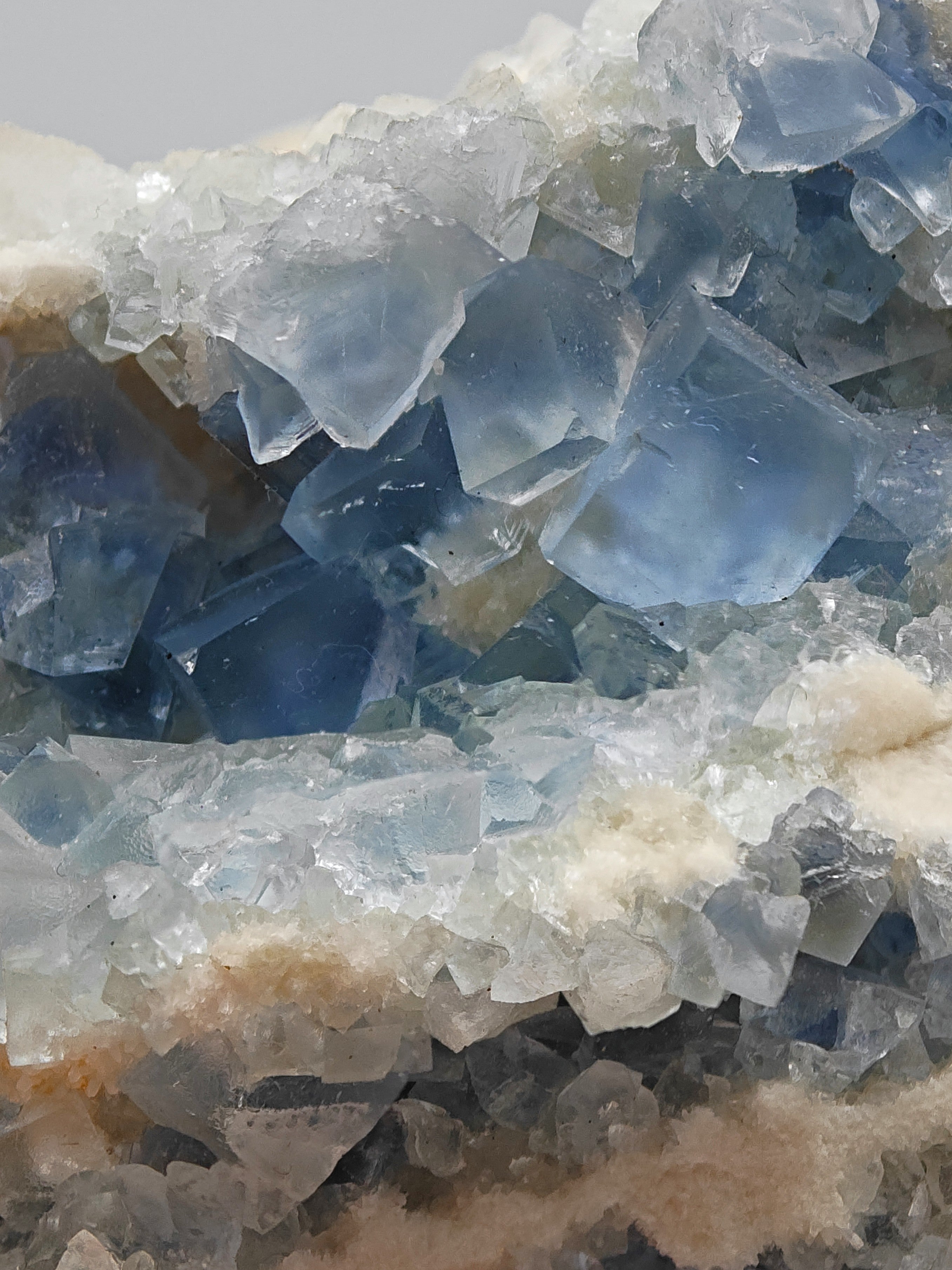 FLUORITE – Vivid Blue Cubic Crystals, Blanchard Mine, New Mexico, USA