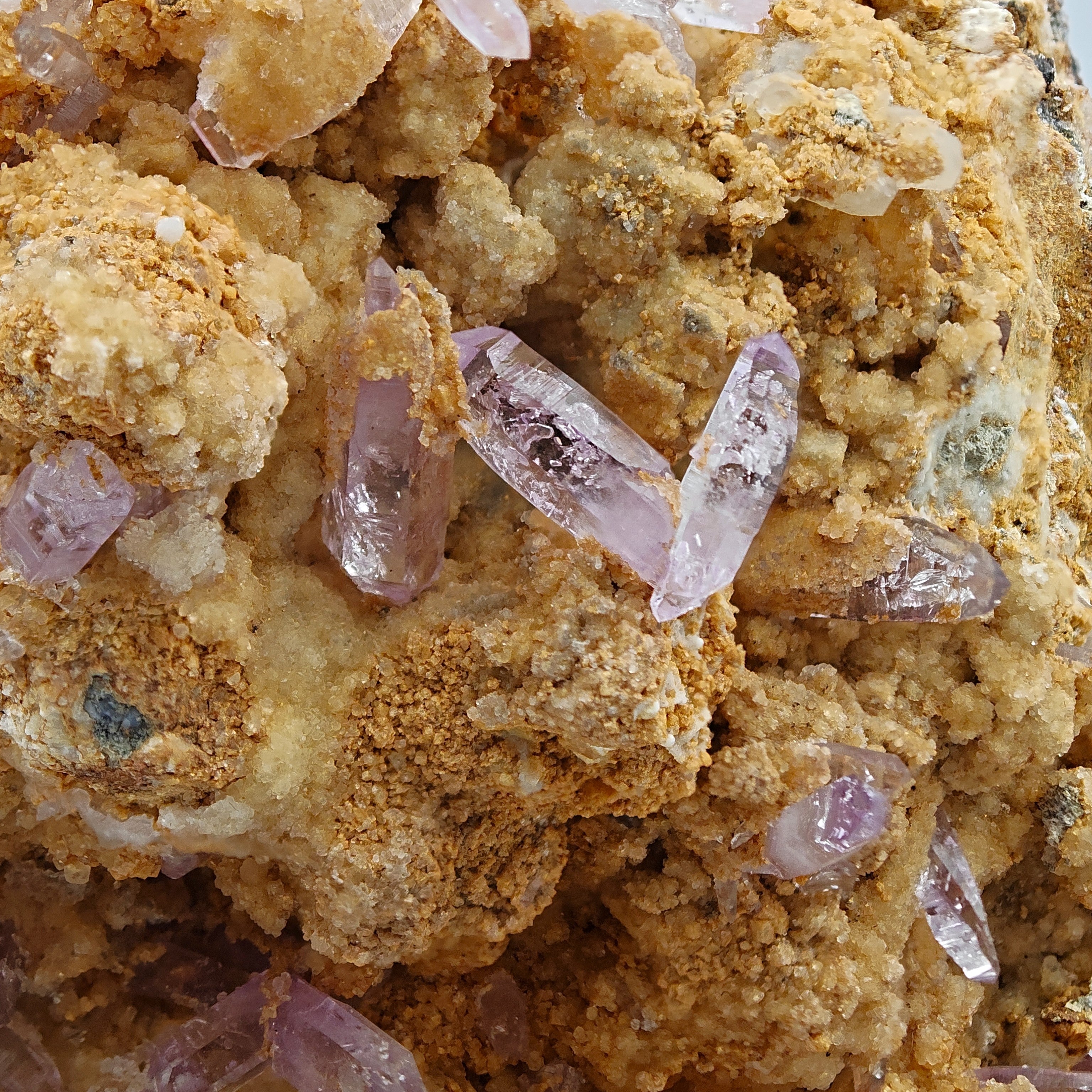 AMETHYST SCEPTERS & ANKERITE – Rare & Large Violet Crystal Cluster from Sardinia, Italy
