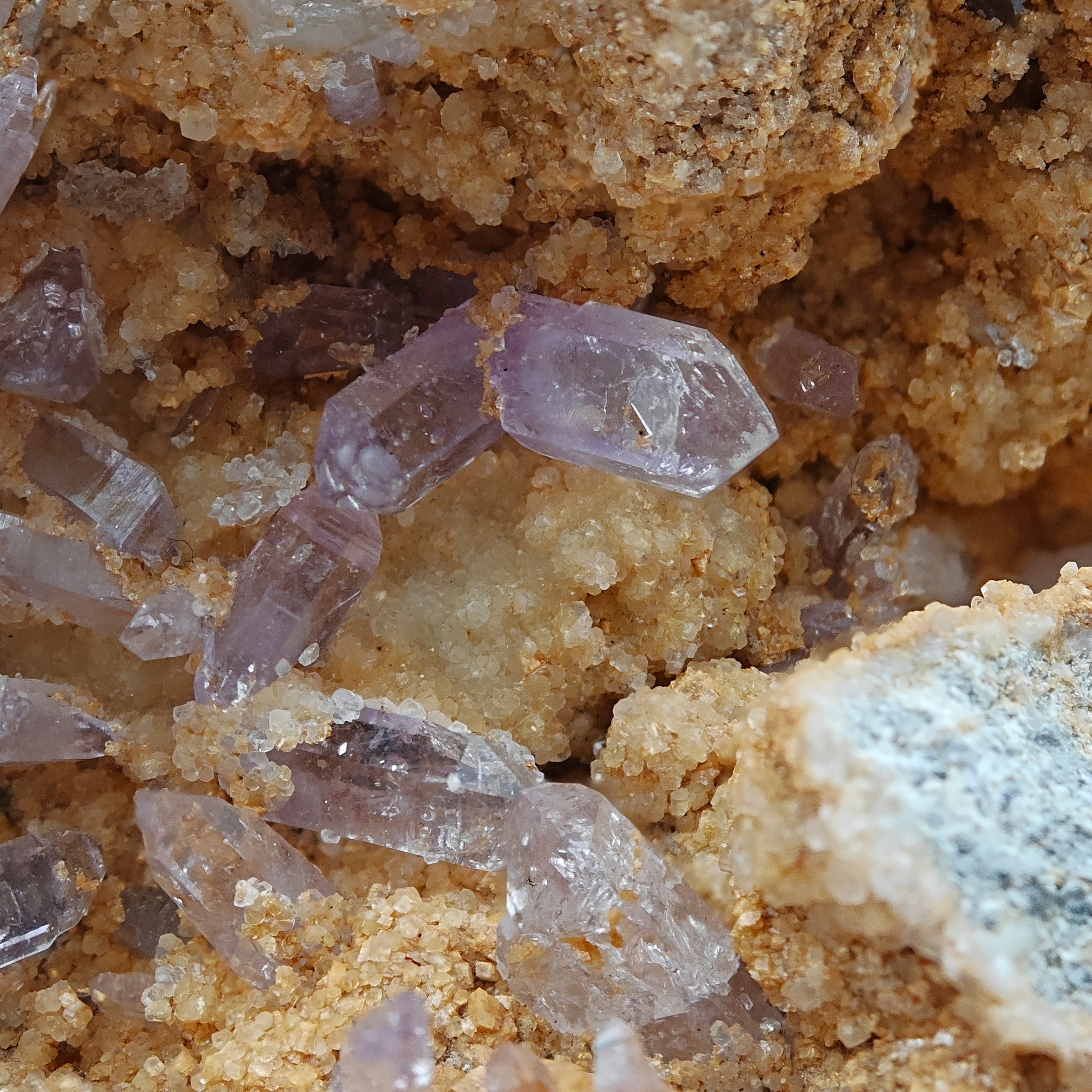 AMETHYST SCEPTERS & ANKERITE – Rare & Large Violet Crystal Cluster from Sardinia, Italy