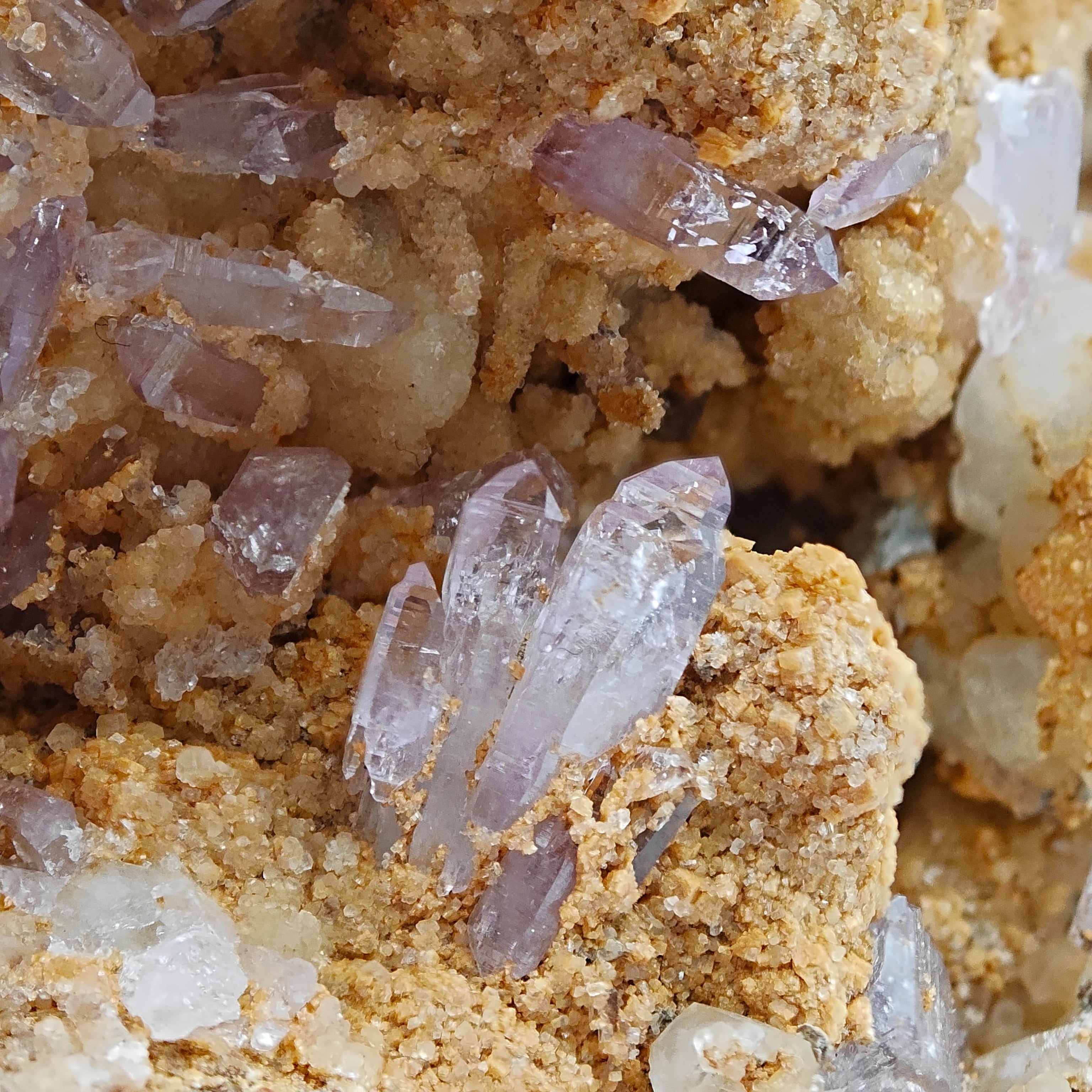 AMETHYST SCEPTERS & ANKERITE – Rare & Large Violet Crystal Cluster from Sardinia, Italy
