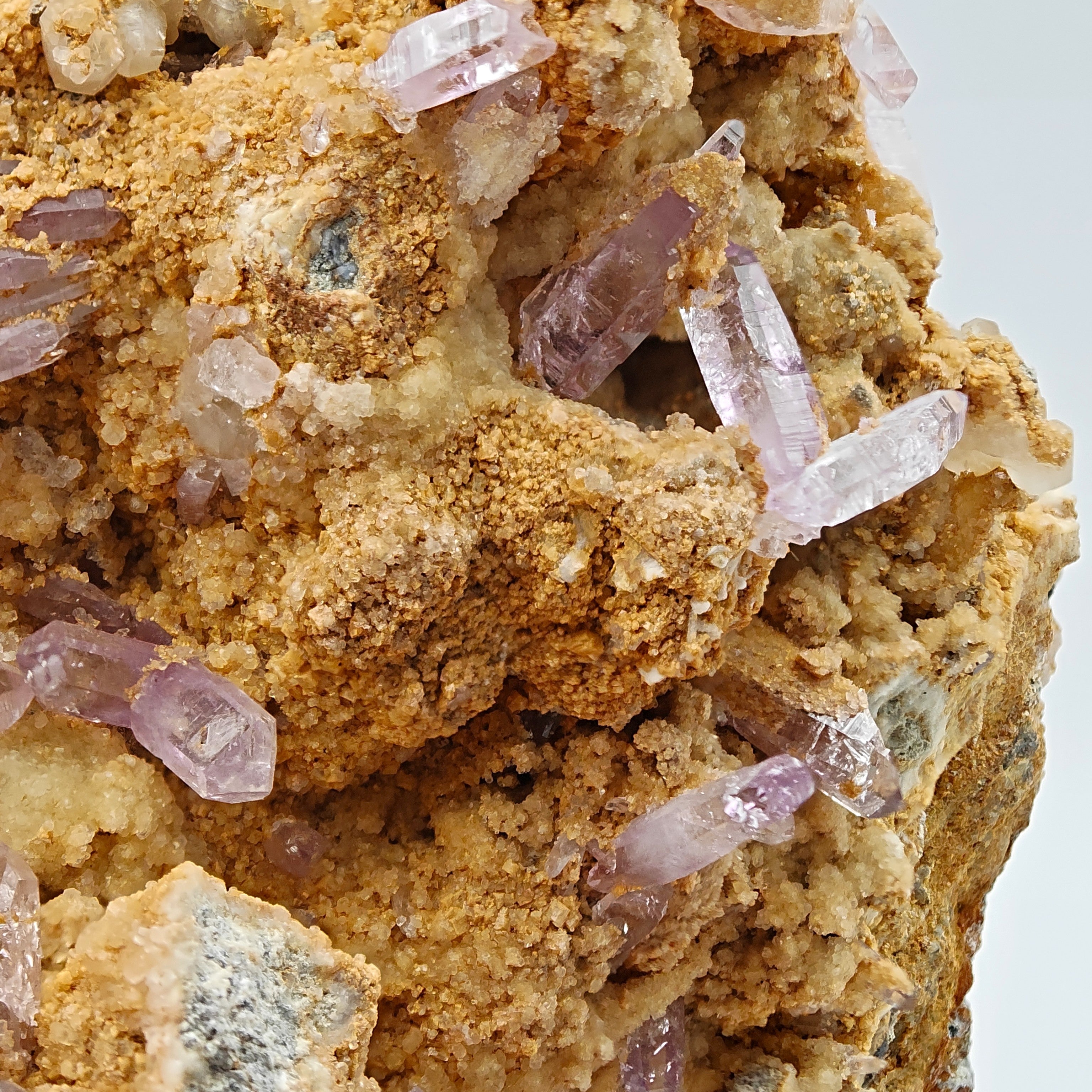 AMETHYST SCEPTERS & ANKERITE – Rare & Large Violet Crystal Cluster from Sardinia, Italy