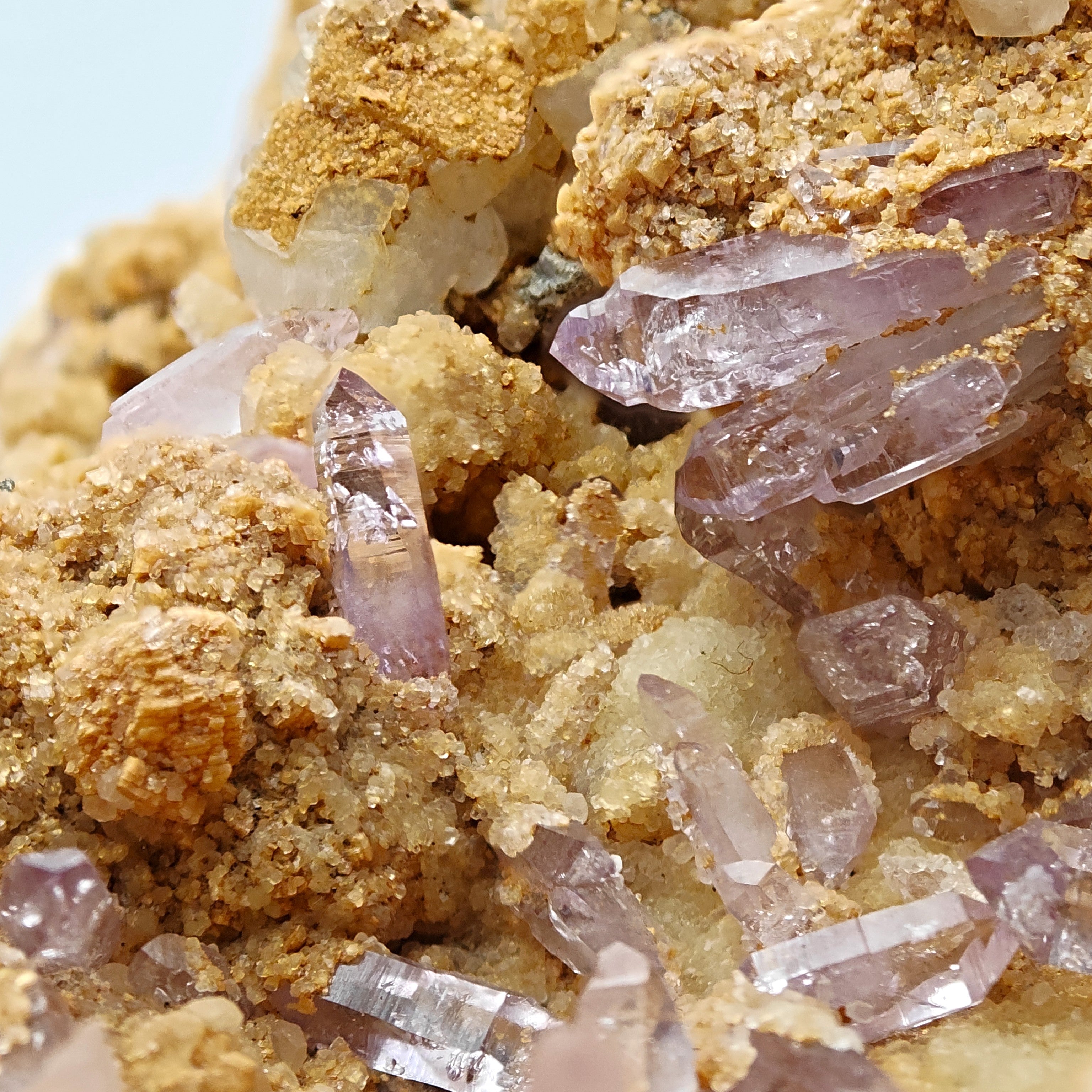 AMETHYST SCEPTERS & ANKERITE – Rare & Large Violet Crystal Cluster from Sardinia, Italy