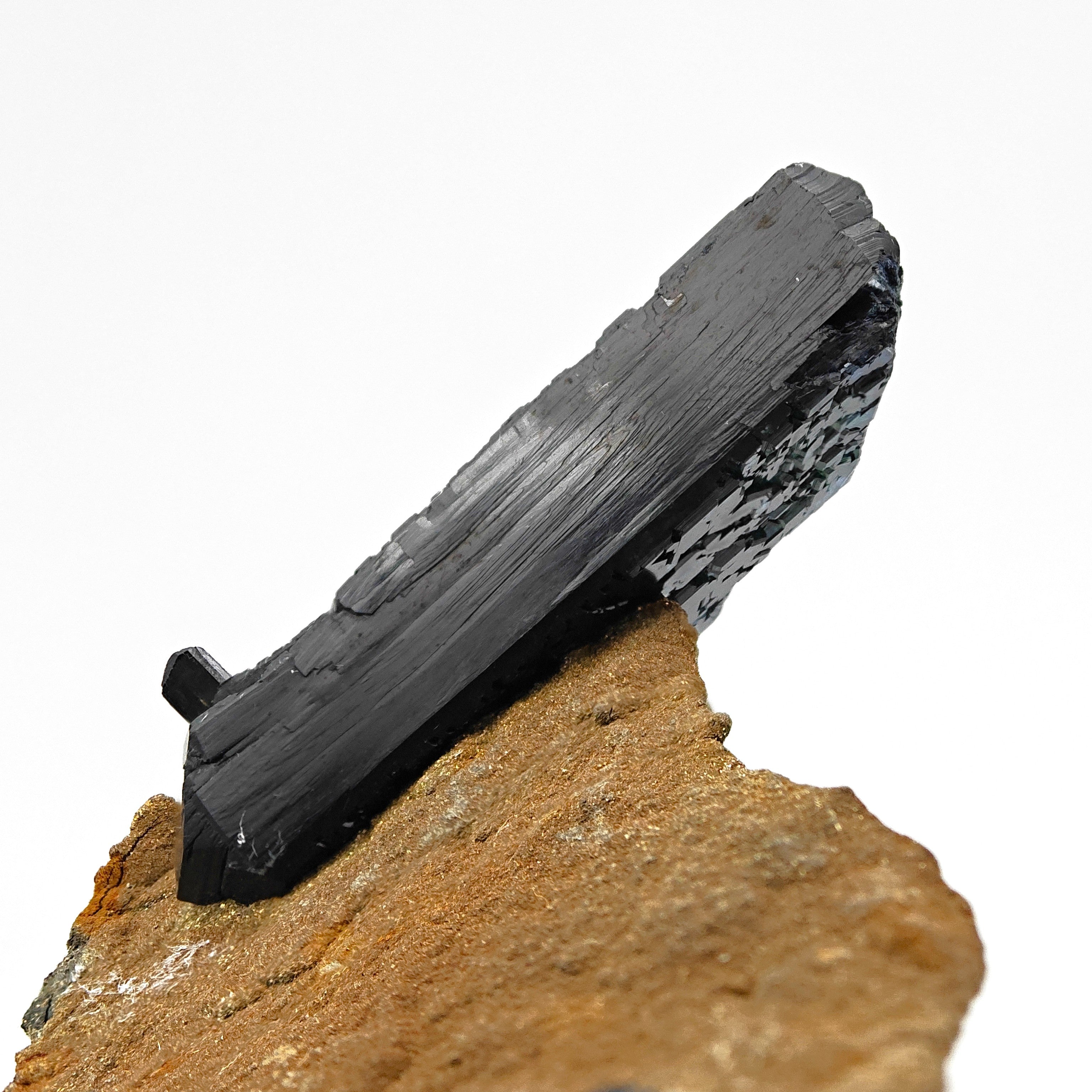 VIVIANITE – Large Doubly Terminated Green-Blue Crystal, Morococala Mine, Bolivia