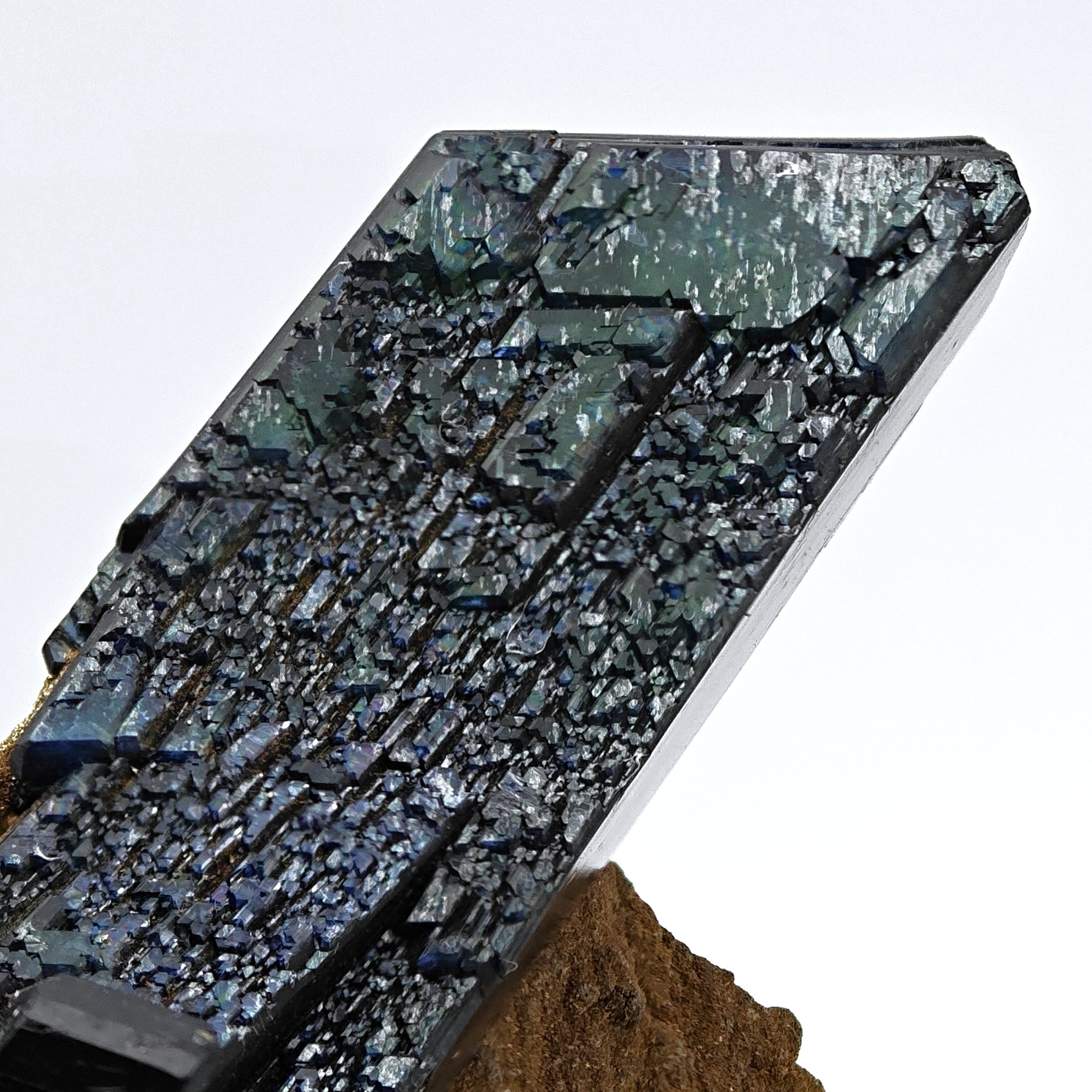 VIVIANITE – Large Doubly Terminated Green-Blue Crystal, Morococala Mine, Bolivia