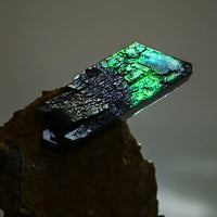 VIVIANITE – Large Doubly Terminated Green-Blue Crystal, Morococala Mine, Bolivia