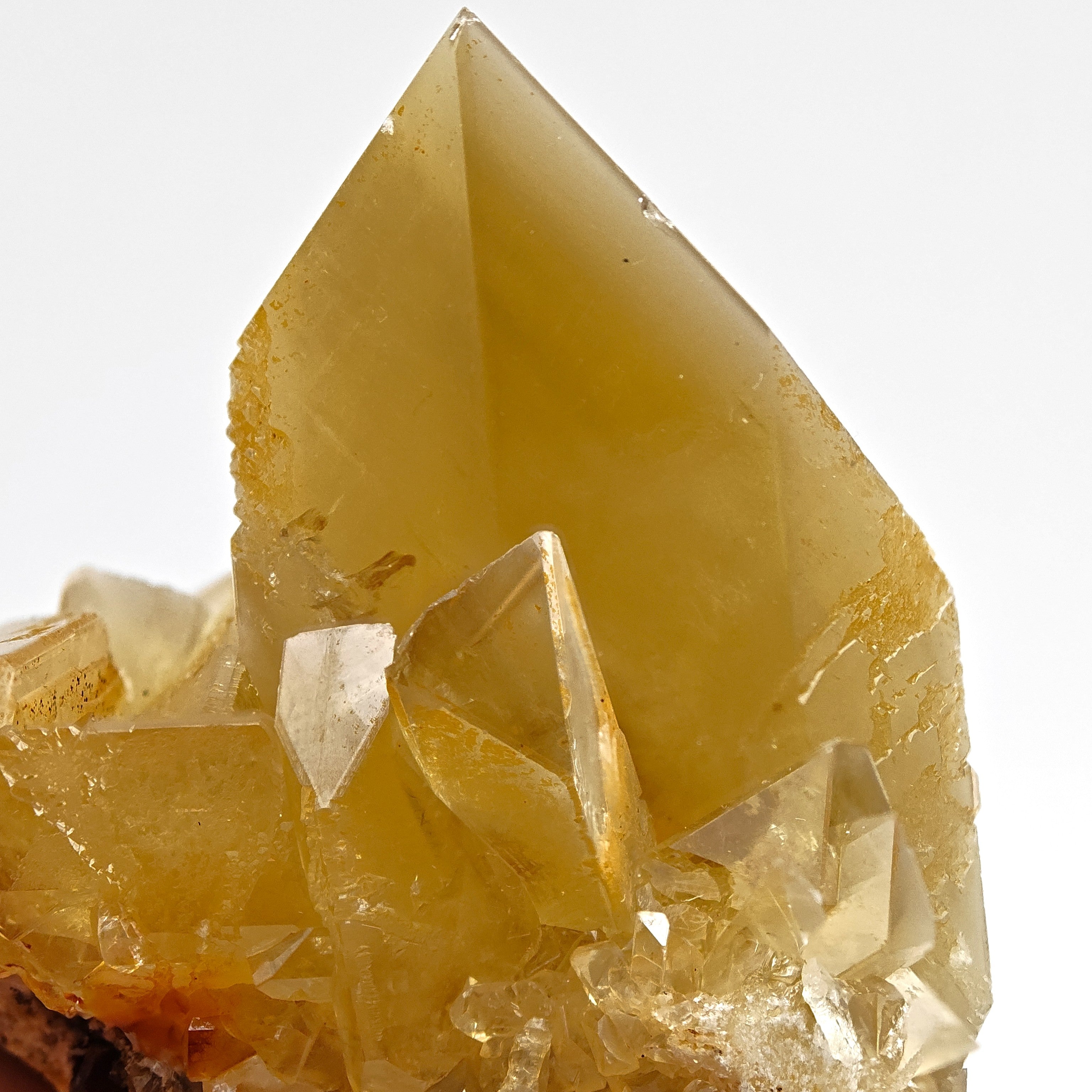 BARYTE – Honey-Colored Transparent Crystals with Phantoms from Rio Bacchera, Sardinia, Italy