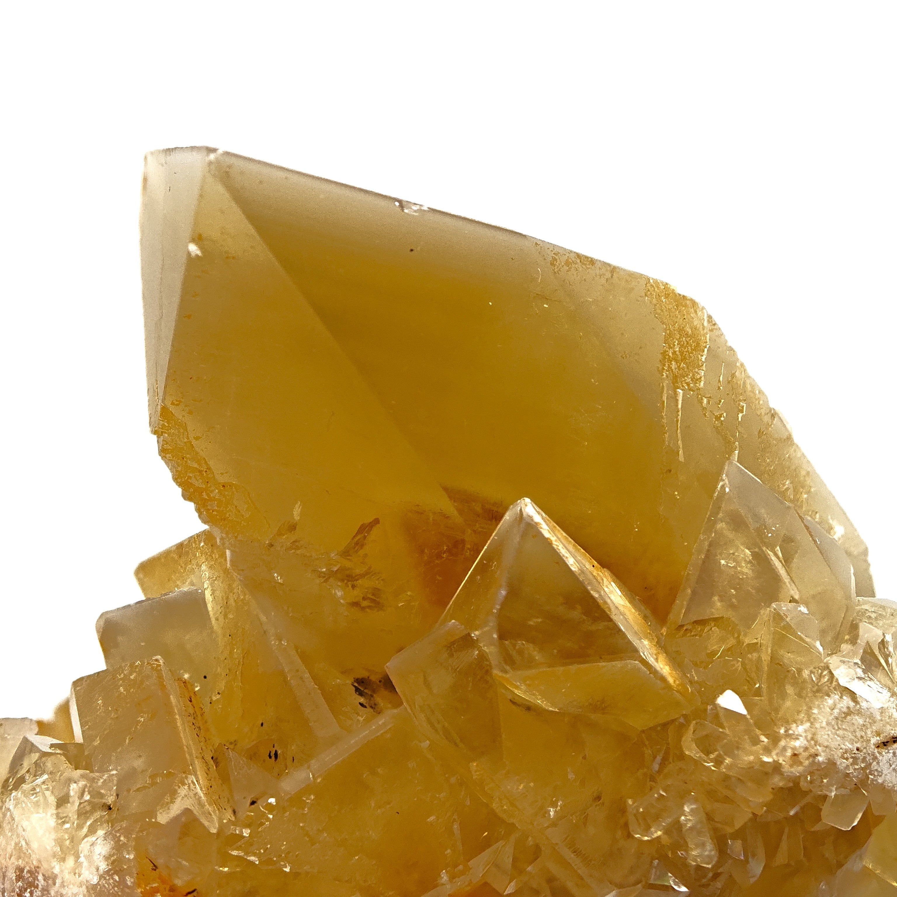 BARYTE – Honey-Colored Transparent Crystals with Phantoms from Rio Bacchera, Sardinia, Italy
