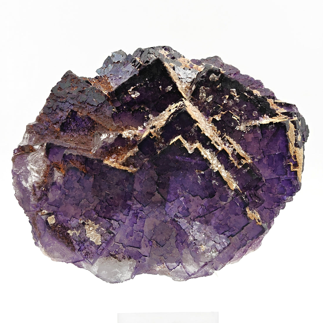 FLUORITE – Deep Purple Cubic Crystals, Esperanza Mine, Coahuila, Mexico
