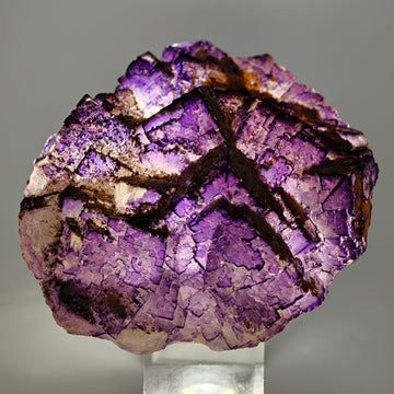 FLUORITE – Deep Purple Cubic Crystals, Esperanza Mine, Coahuila, Mexico