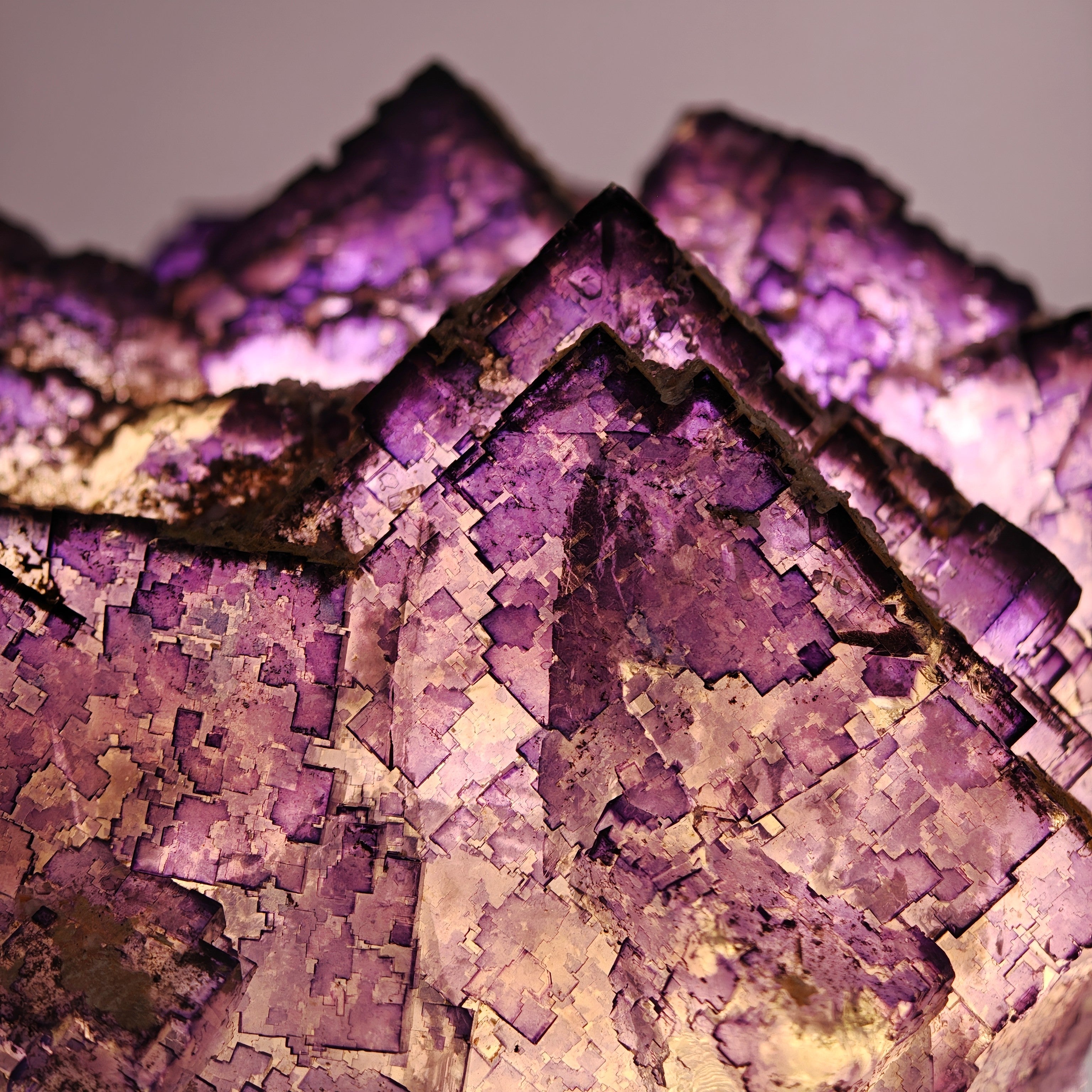 FLUORITE – Deep Purple Cubic Crystals, Esperanza Mine, Coahuila, Mexico