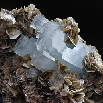 AQUAMARINE & MUSCOVITE – Castle Crystals, 20cm, Chumar Bakhoor, Pakistan