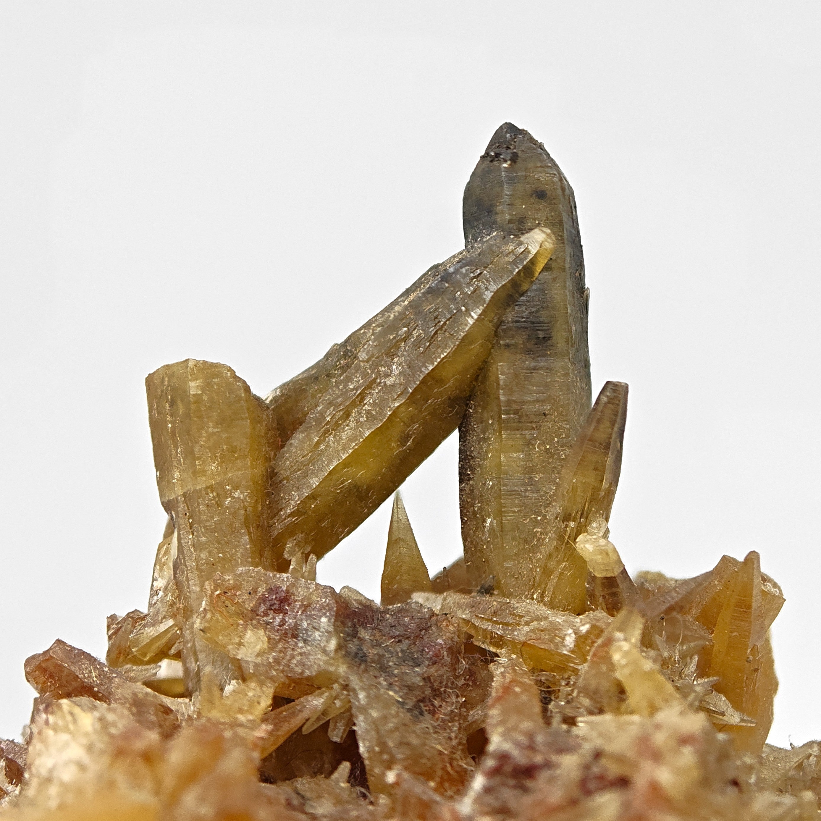 MIMETITE – Rare Yellow Crossed Crystals, Tsumeb Mine, Namibia