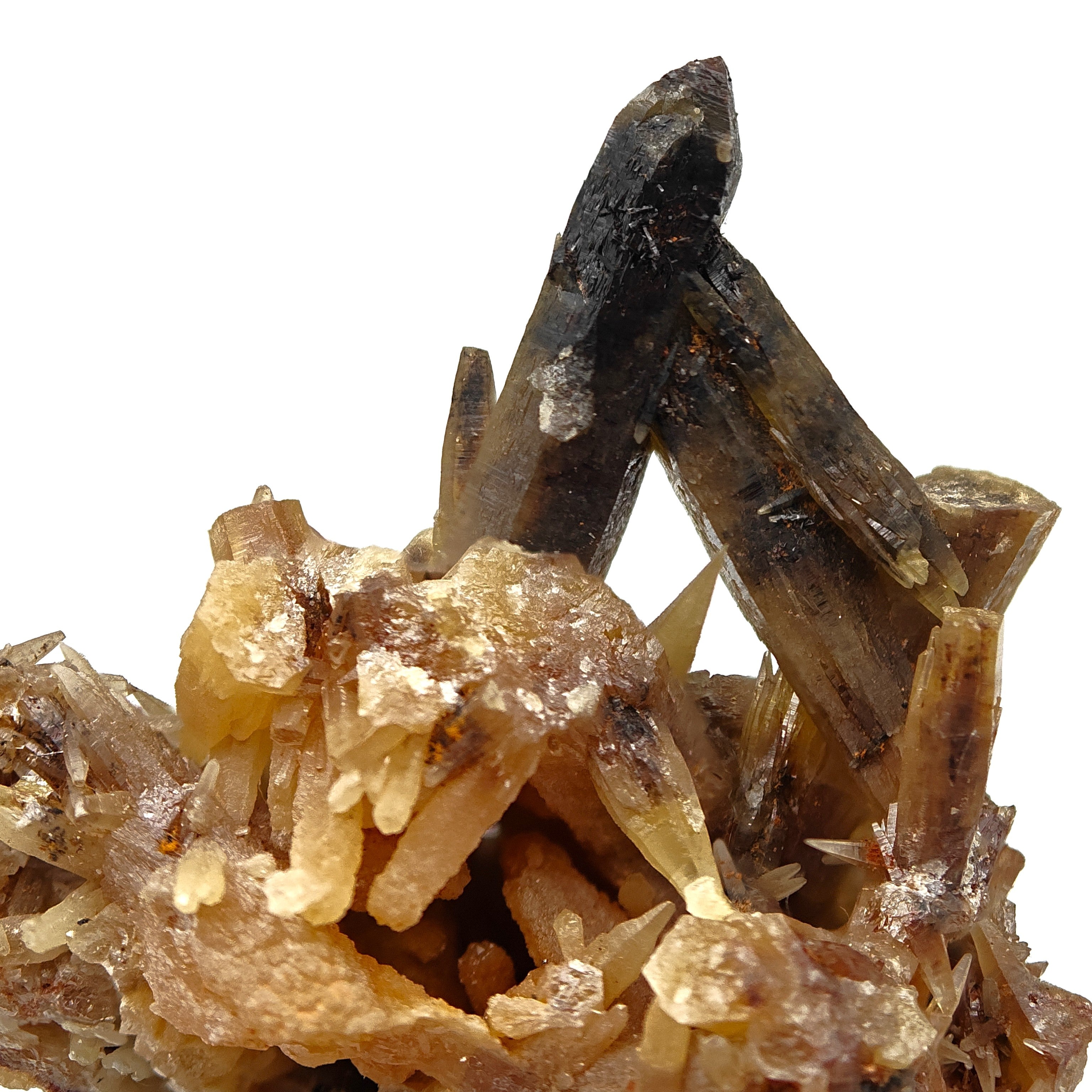 MIMETITE – Rare Yellow Crossed Crystals, Tsumeb Mine, Namibia