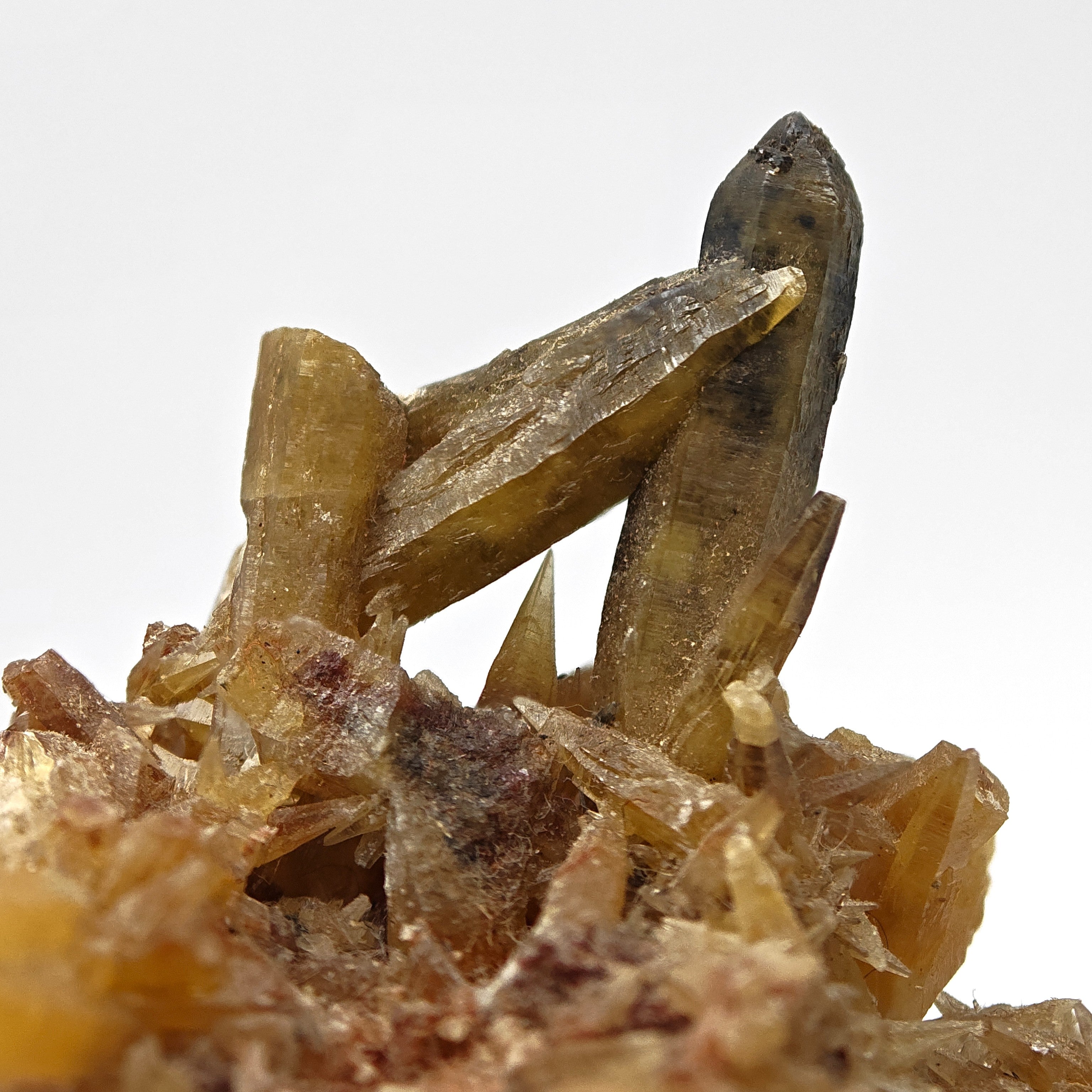 MIMETITE – Rare Yellow Crossed Crystals, Tsumeb Mine, Namibia