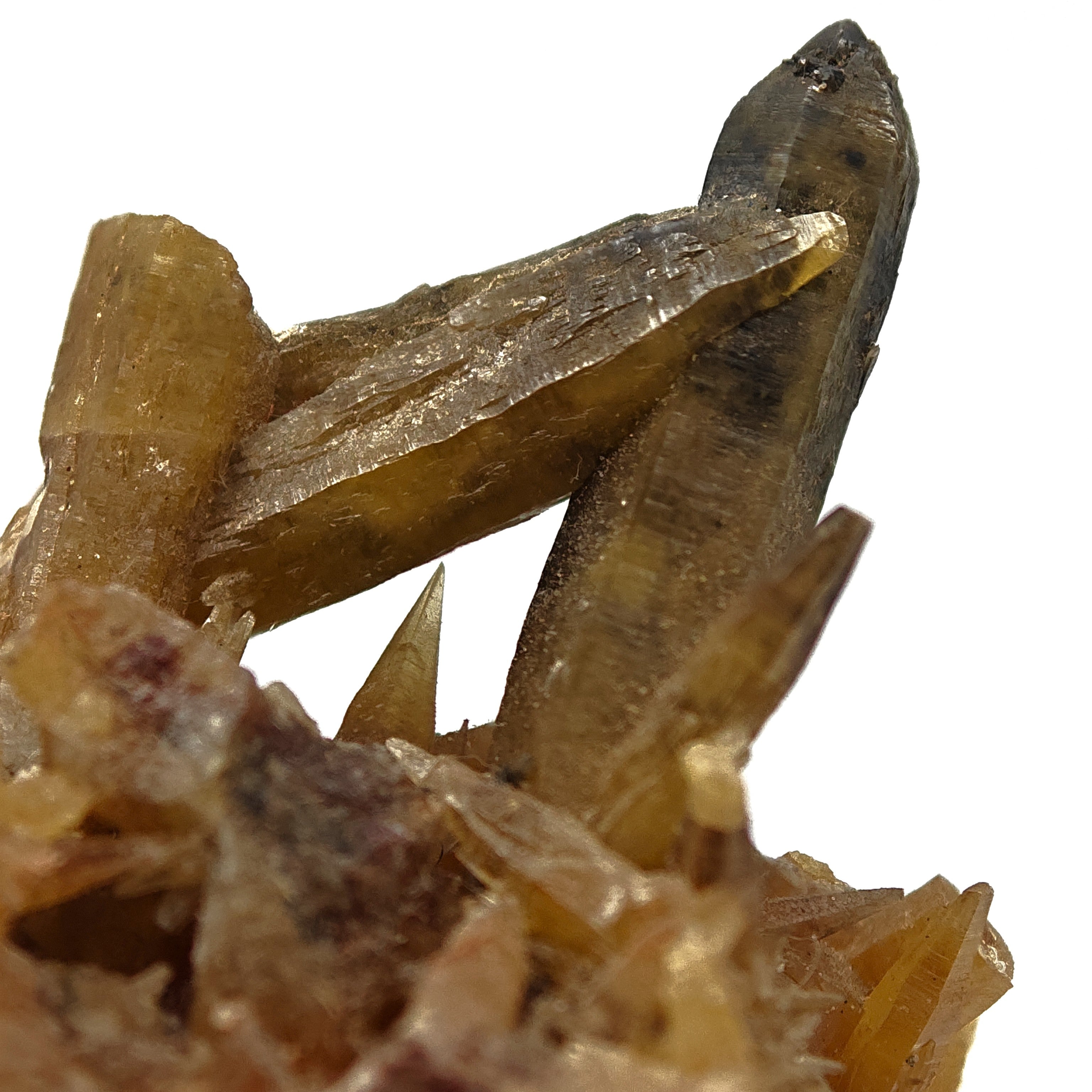 MIMETITE – Rare Yellow Crossed Crystals, Tsumeb Mine, Namibia