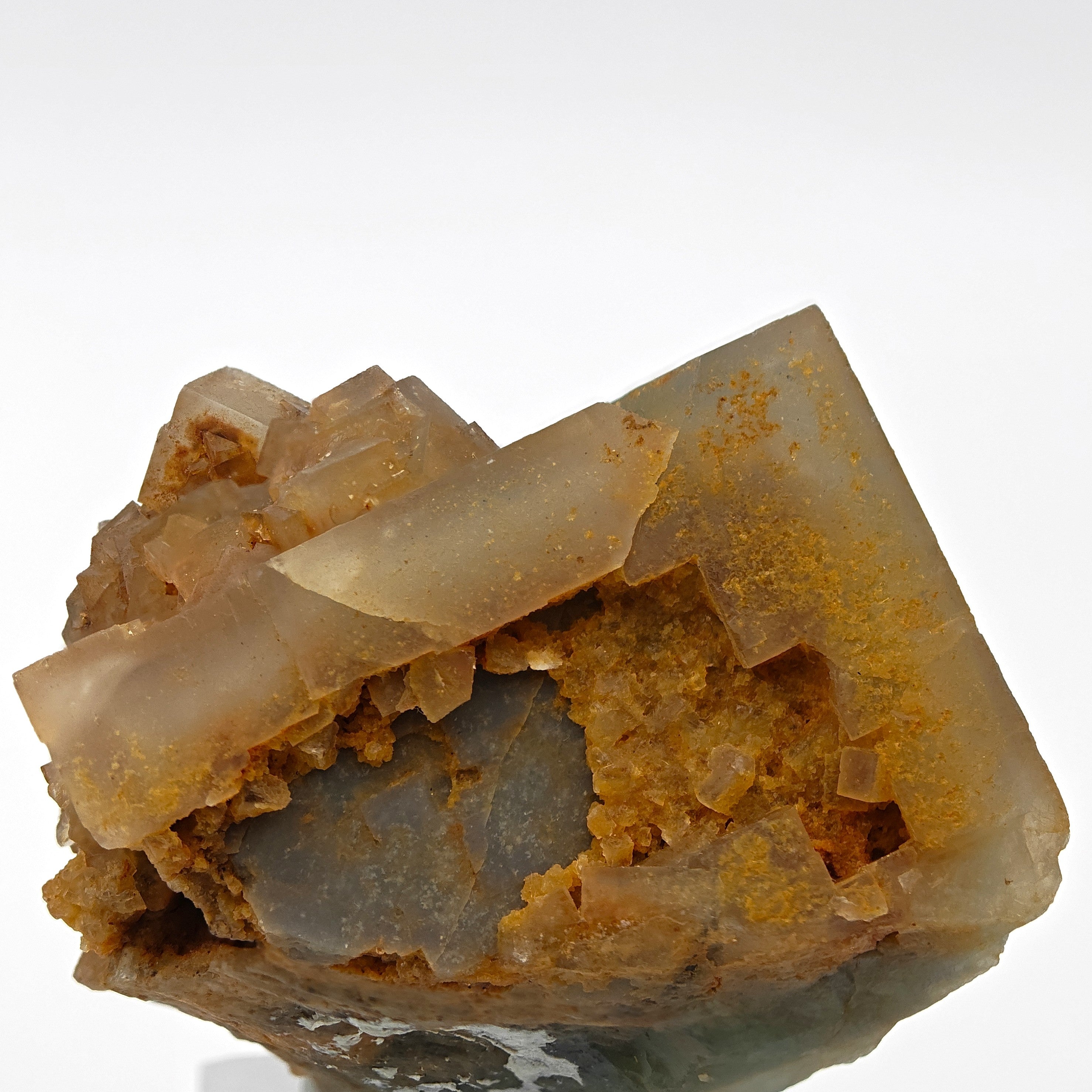 FLUORITE – Rare Bicolor Aqua-Green Crystal with Twins, Sicily, Italy